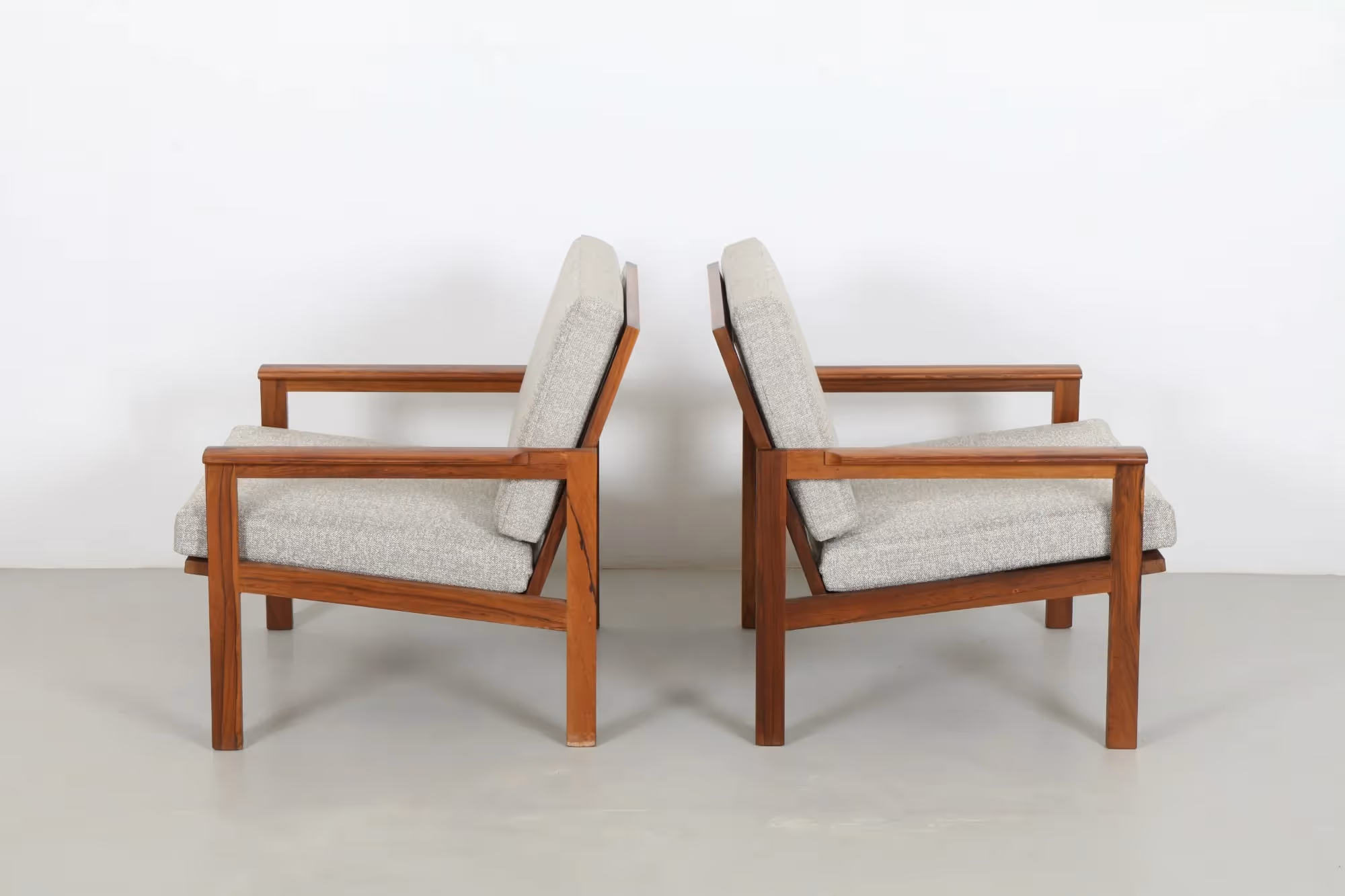 Pair of Sharp Illum Wikkelso 'Capella' Armchairs by Niels Eilersen