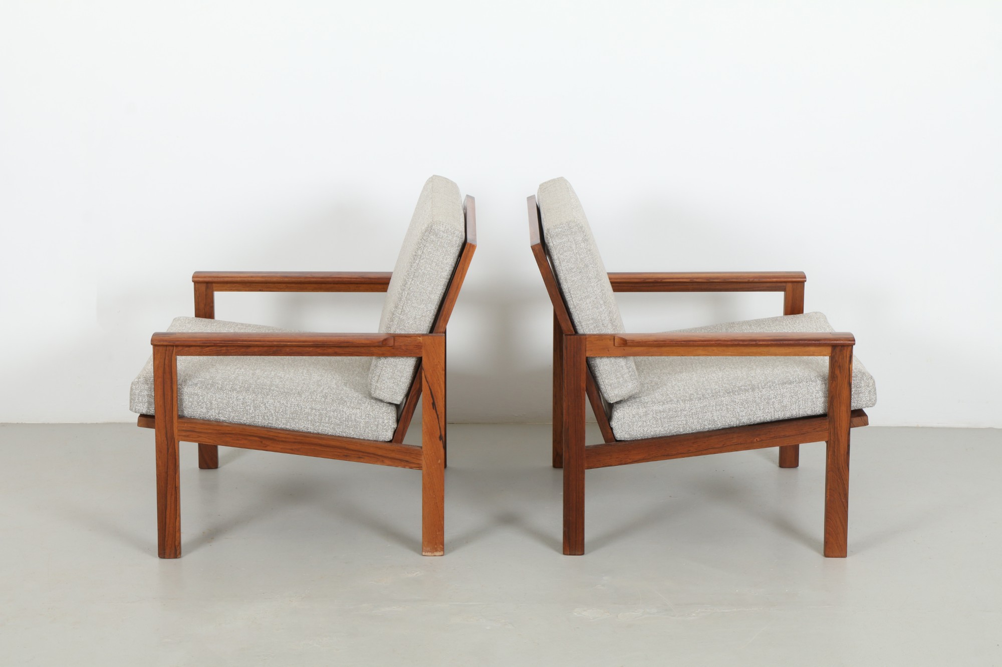 Pair of Sharp Illum Wikkelso 'Capella' Armchairs by Niels Eilersen