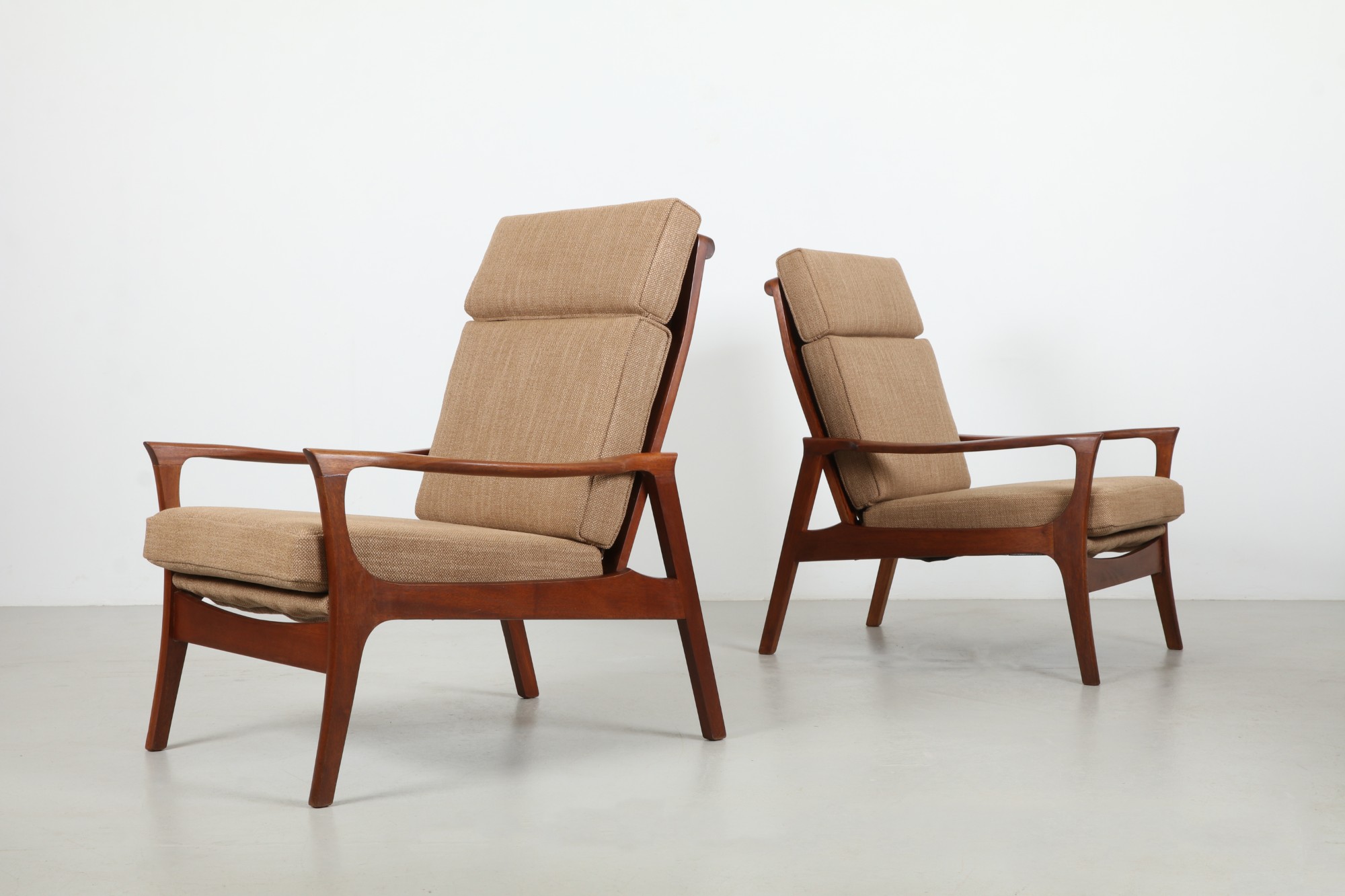 Pair of Sculptural NZ Made 'Danart' Armchairs by DON