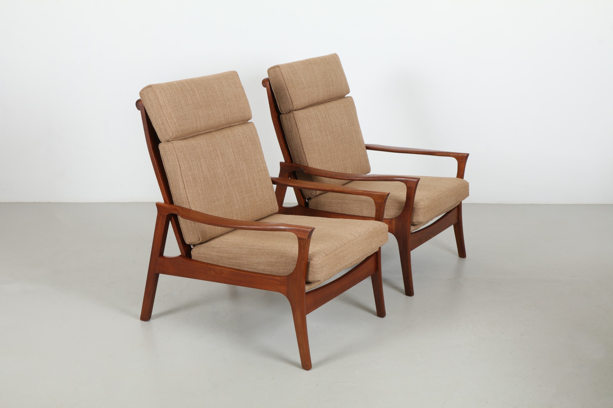 Pair of Sculptural NZ Made 'Danart' Armchairs by DON