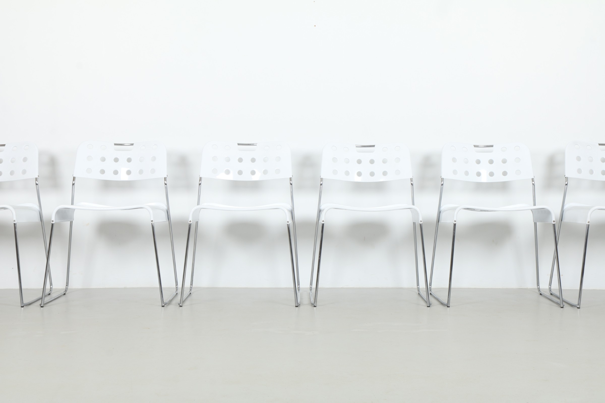 Six Bold Rodney Kinsman 'OMKstak' Chairs by OMK