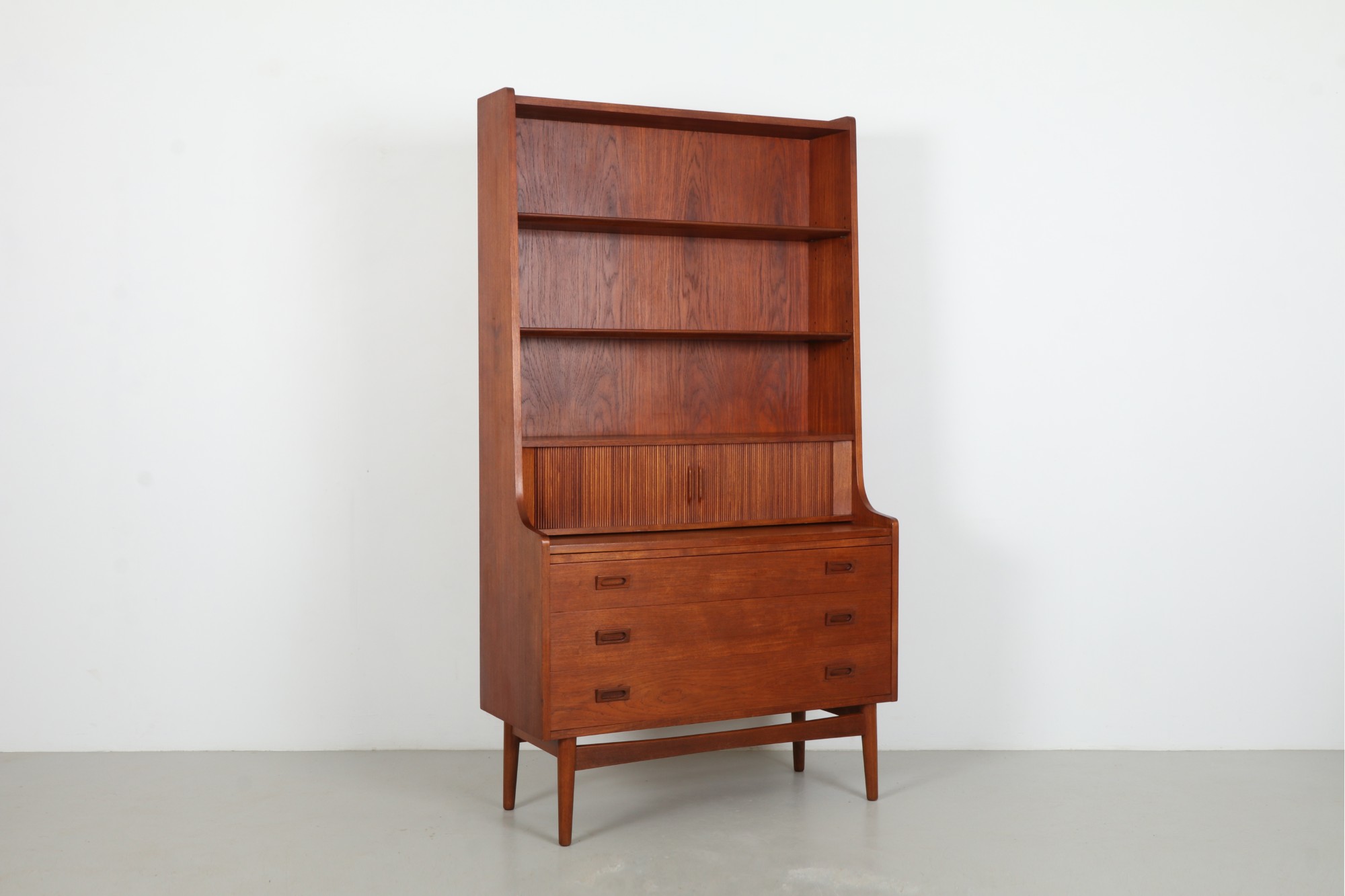 Iconic Johannes Andersen 'Bornholmer' Secretary Bookcase by Bornholm Mobler