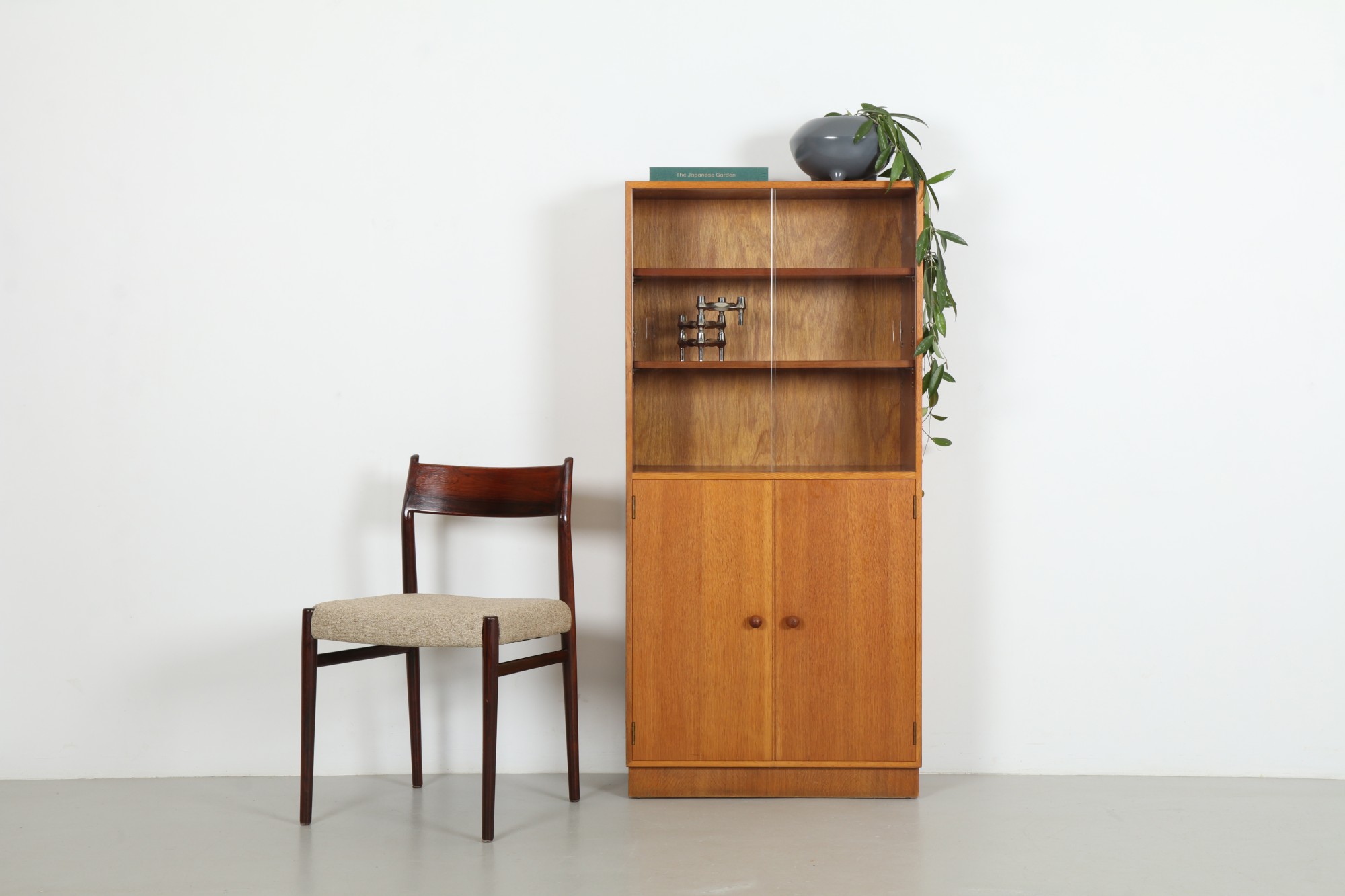 Linear British 1950s Tall Cabinet by Meredew