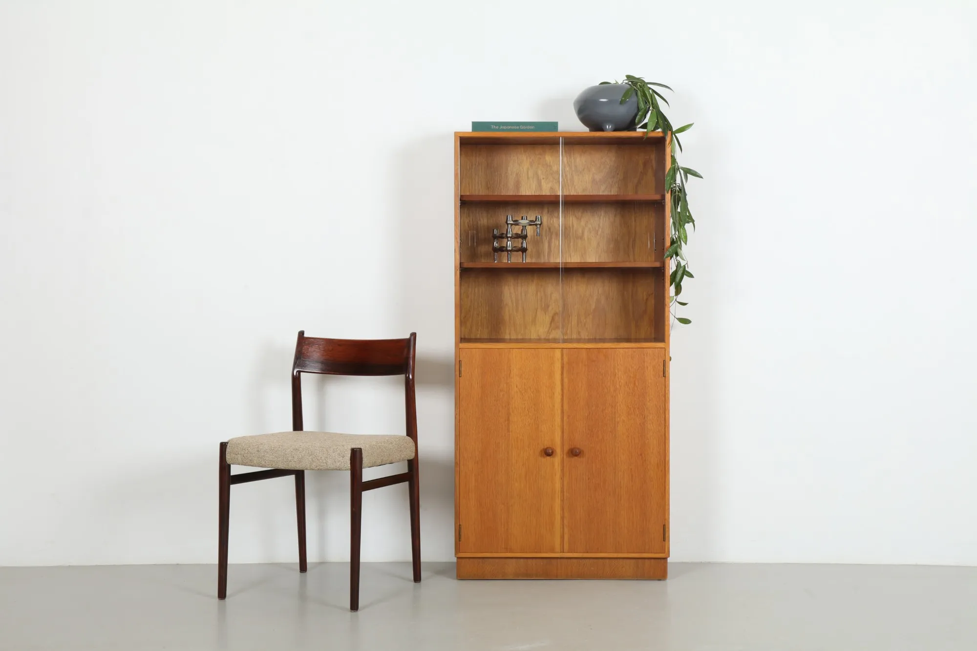 Linear British 1950s Tall Cabinet by Meredew