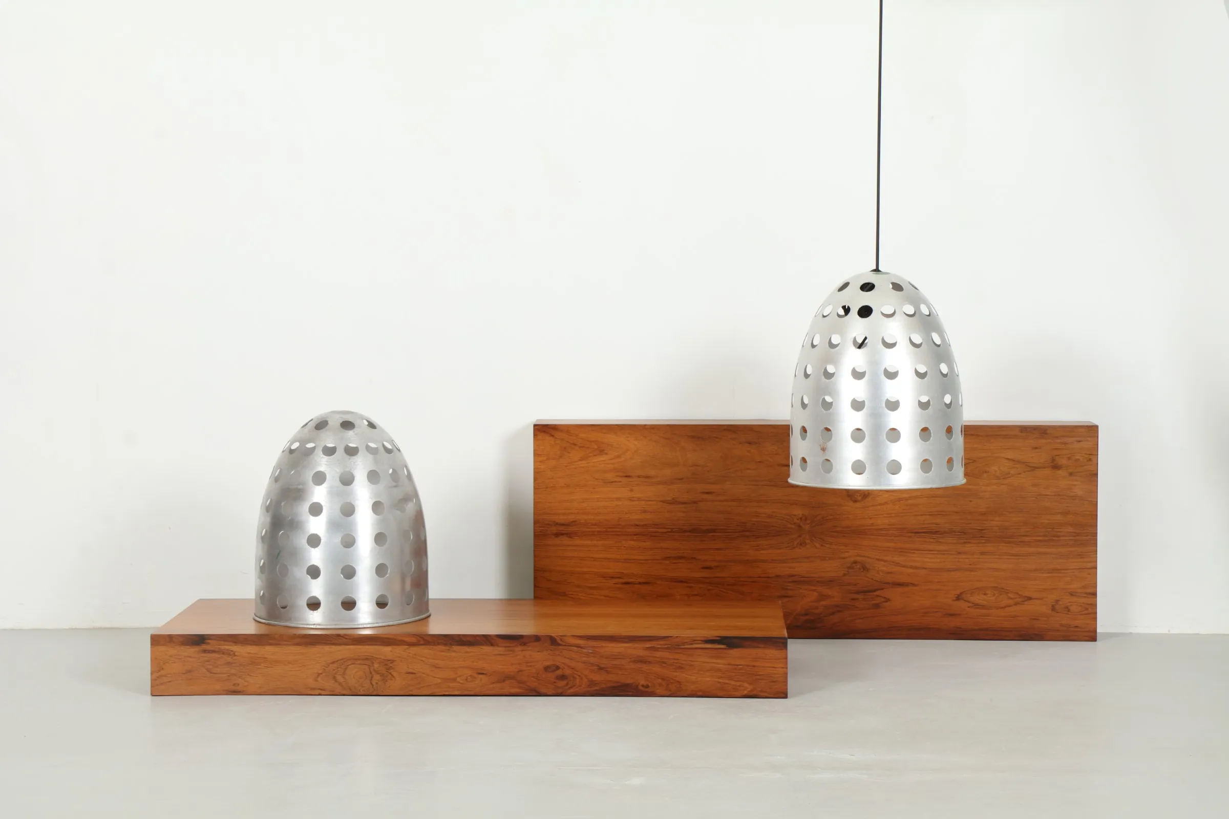 Rare Ernst Plischke Modernist Light Shades for St Martin's Church