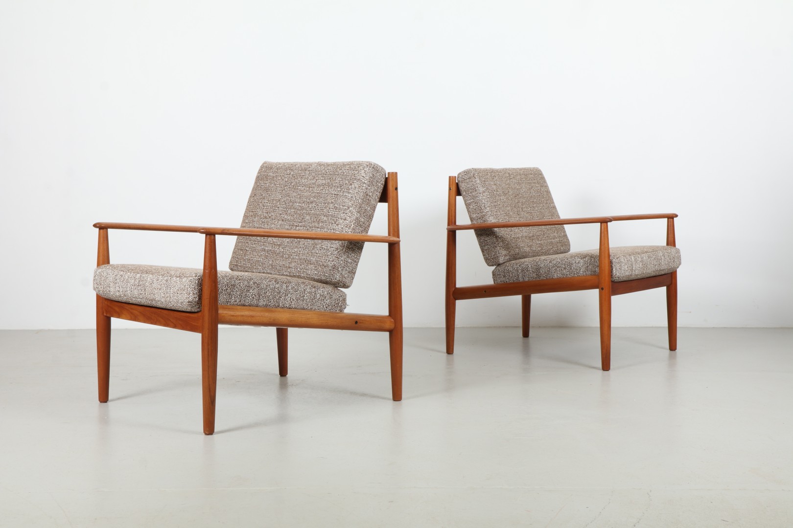 Pair of Stunning Grete Jalk 'Great Dane' Model 128 Armchairs by France & Son