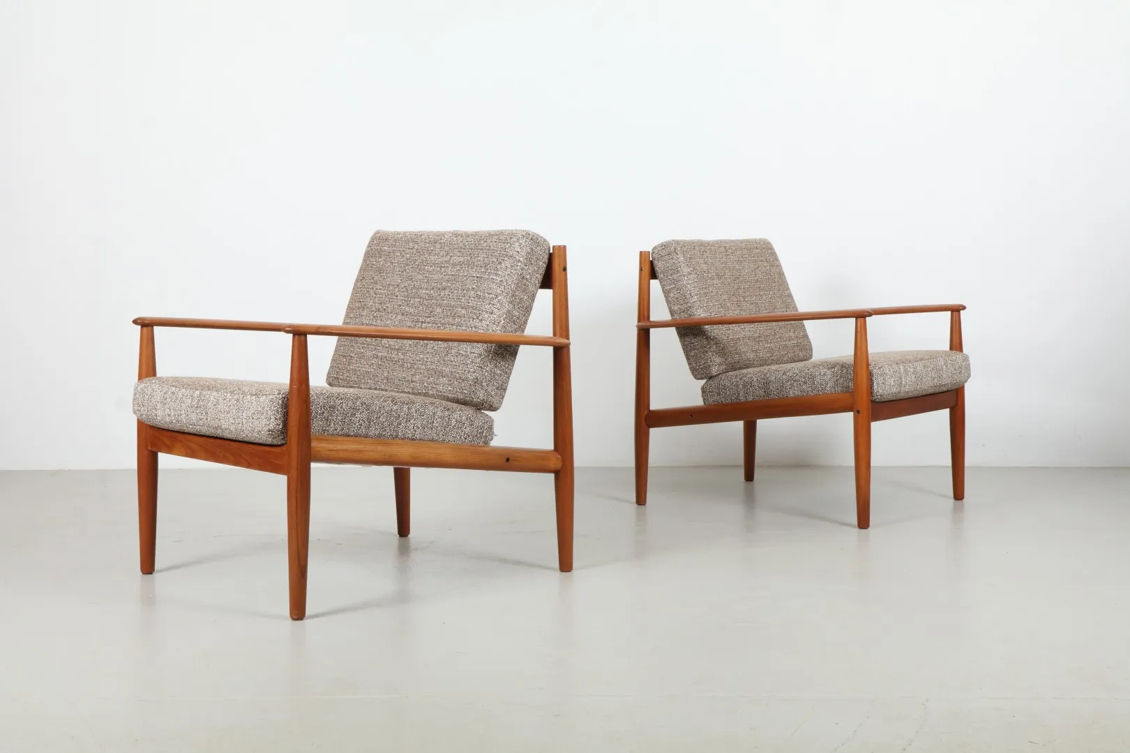 Pair of Stunning Grete Jalk 'Great Dane' Model 128 Armchairs by France & Son