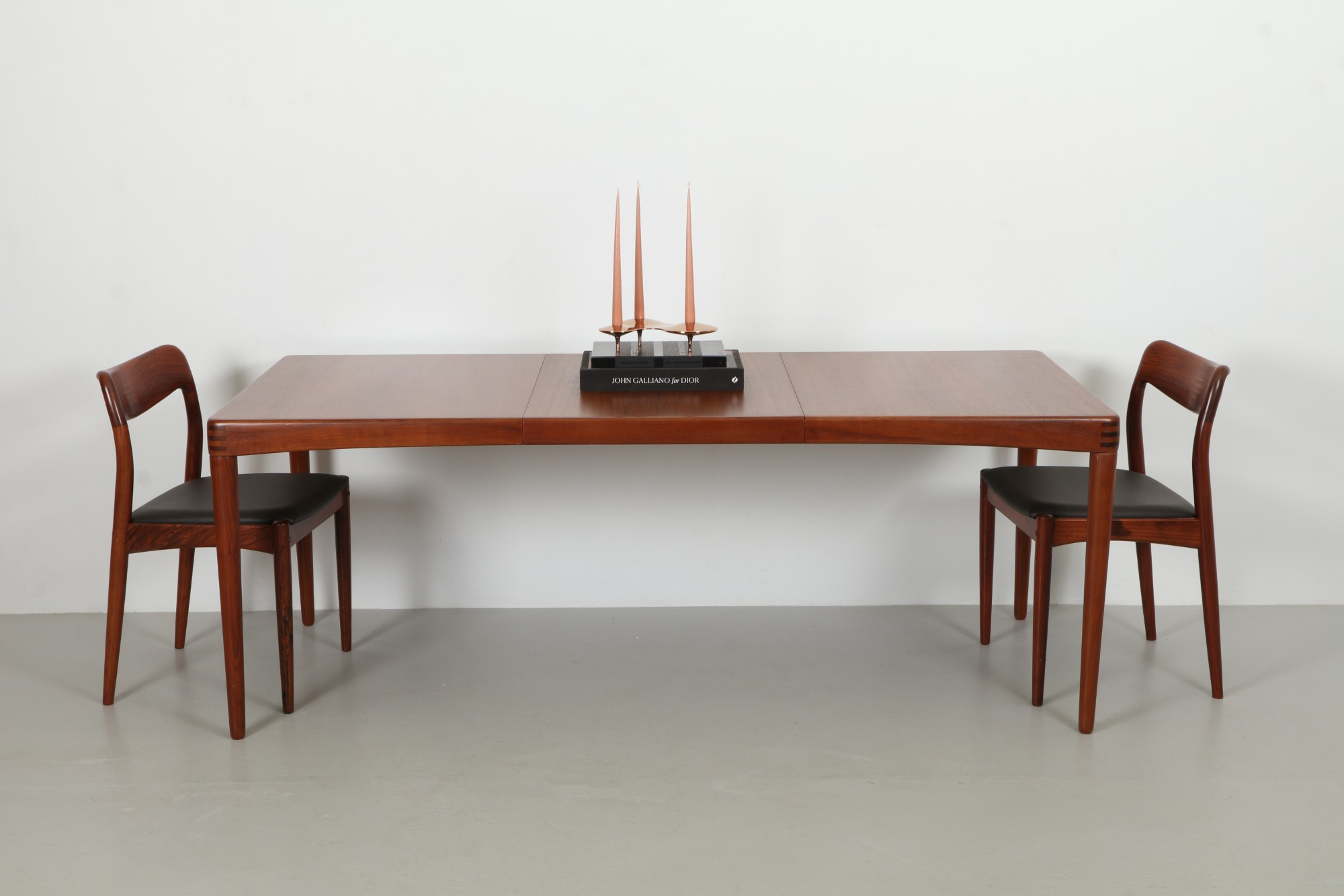 Striking Henry Klein Mid Century Dining Table by Bramin
