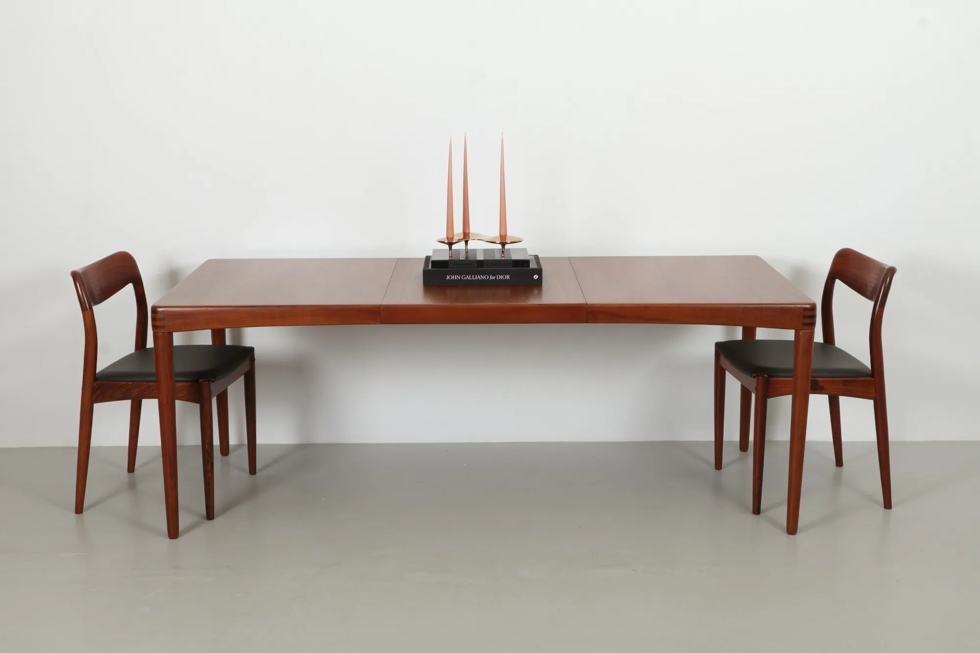 Striking Henry Klein Mid Century Dining Table by Bramin