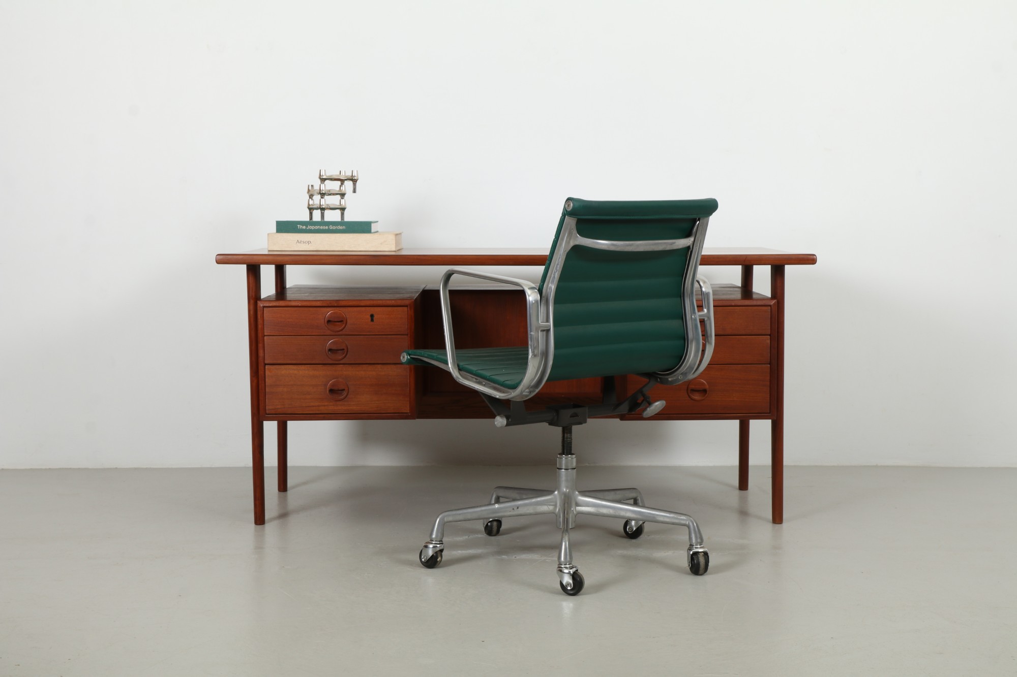 Impressive Kai Kristiansen 'FM58' Executive Desk by Feldballes Mobelfabrik