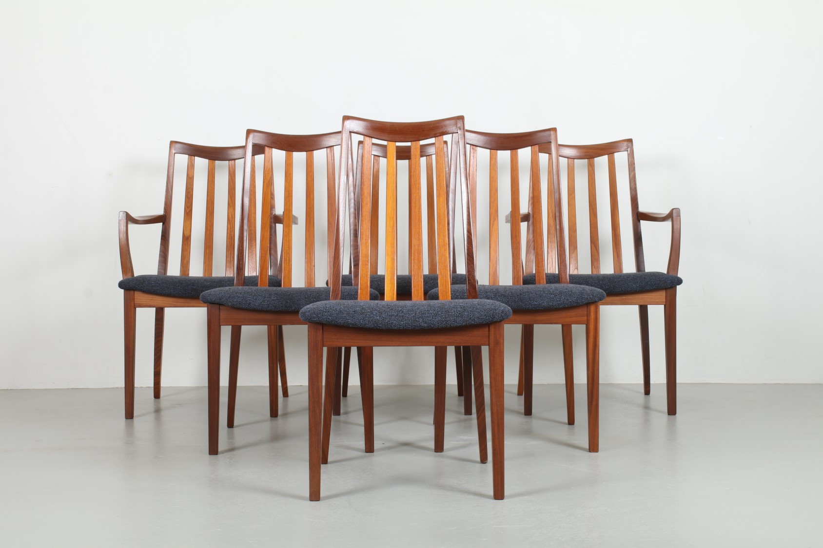 Six Leslie Dandy 'Fresco' Dining Chairs by G-Plan