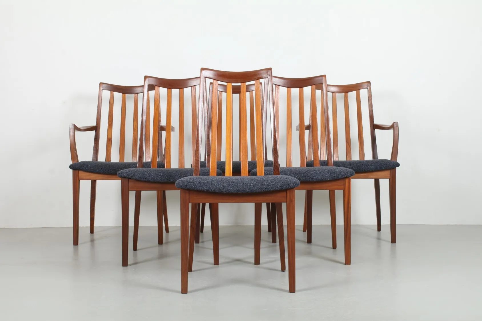 Six Leslie Dandy 'Fresco' Dining Chairs by G-Plan
