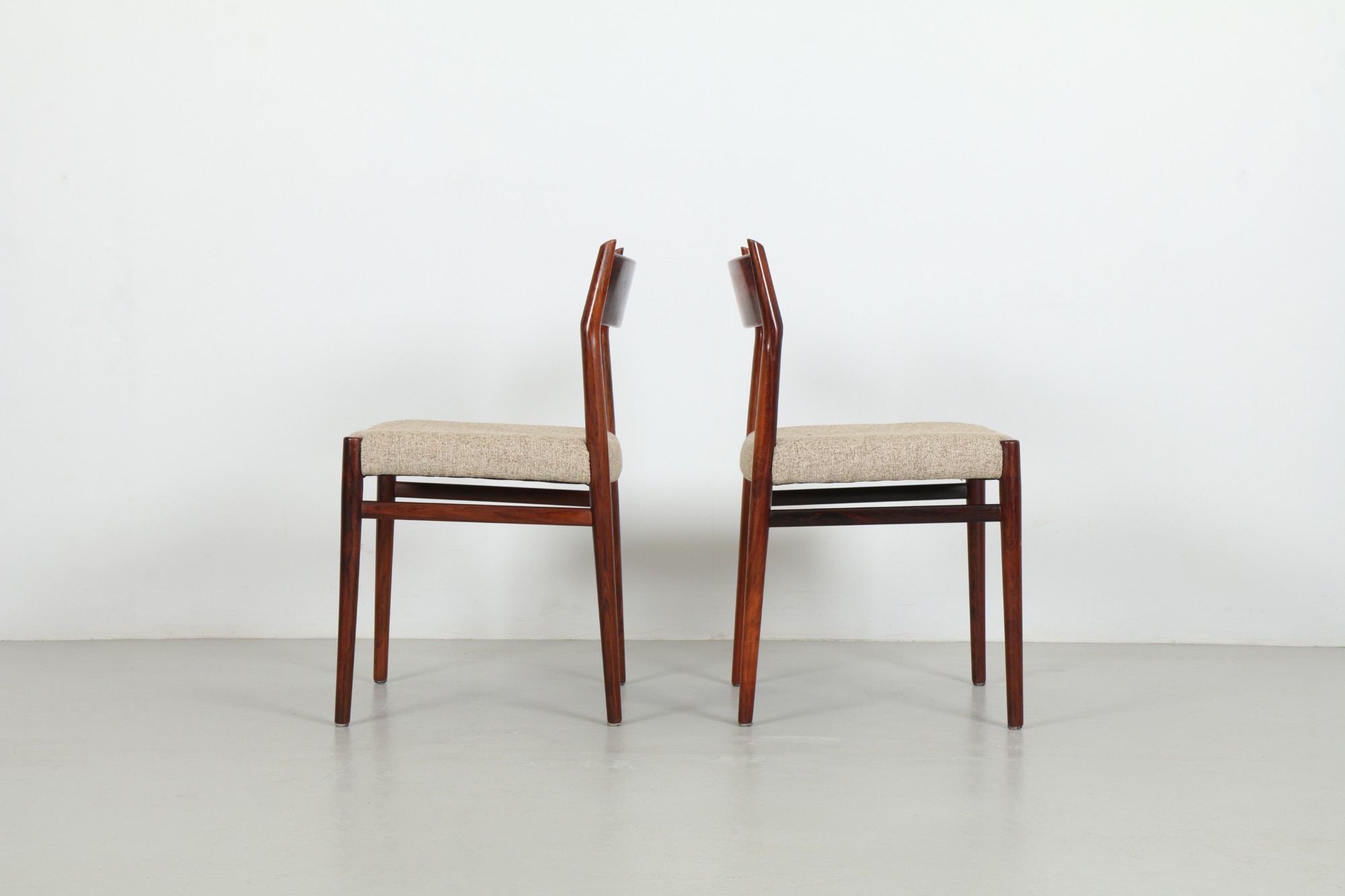 Ten Refined Arne Vodder 'Model 418' Dining Chairs by Sibast