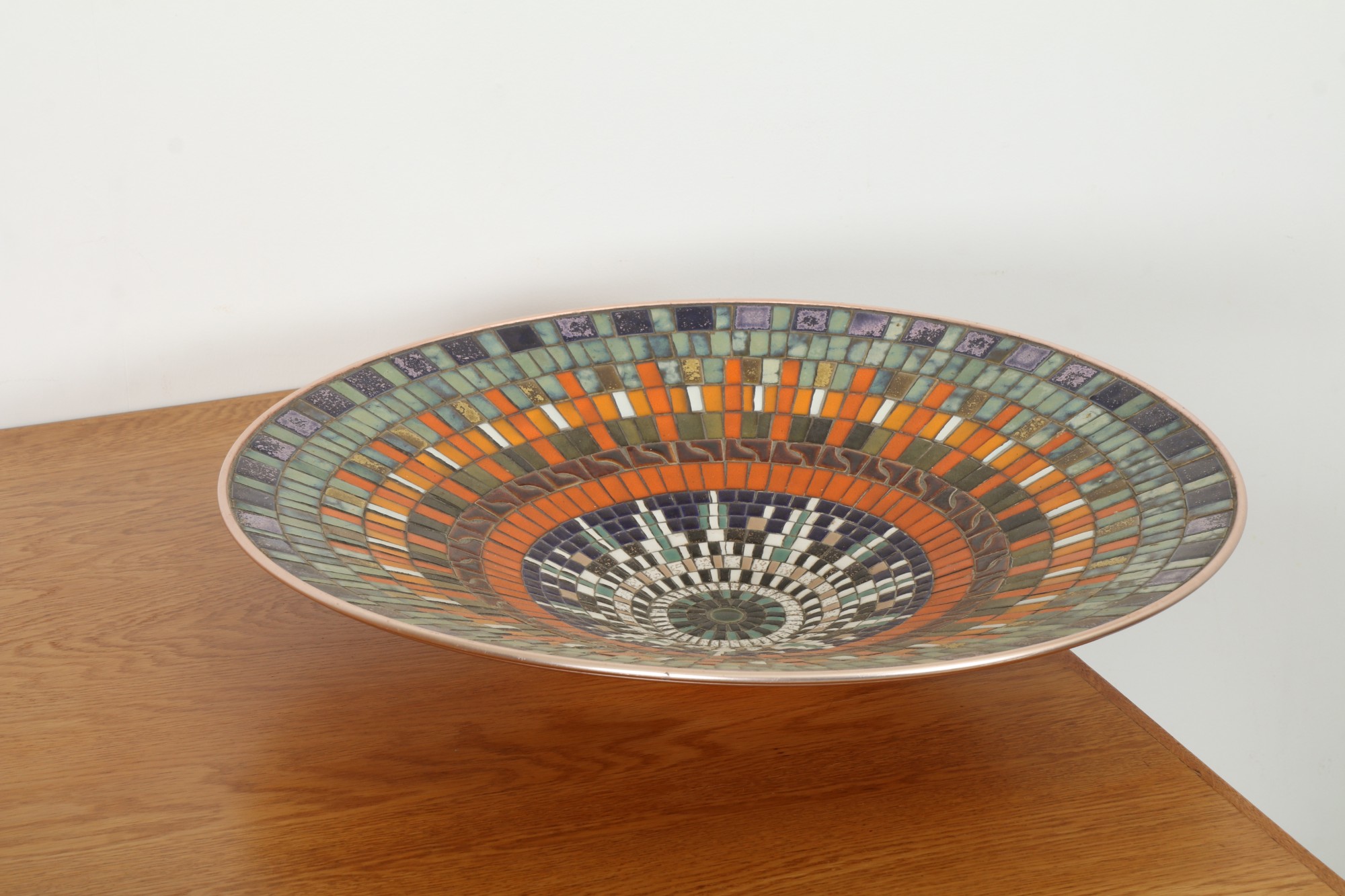 Monumental Mosaic Tile Charger by John Crichton | Mediterranean Summer 