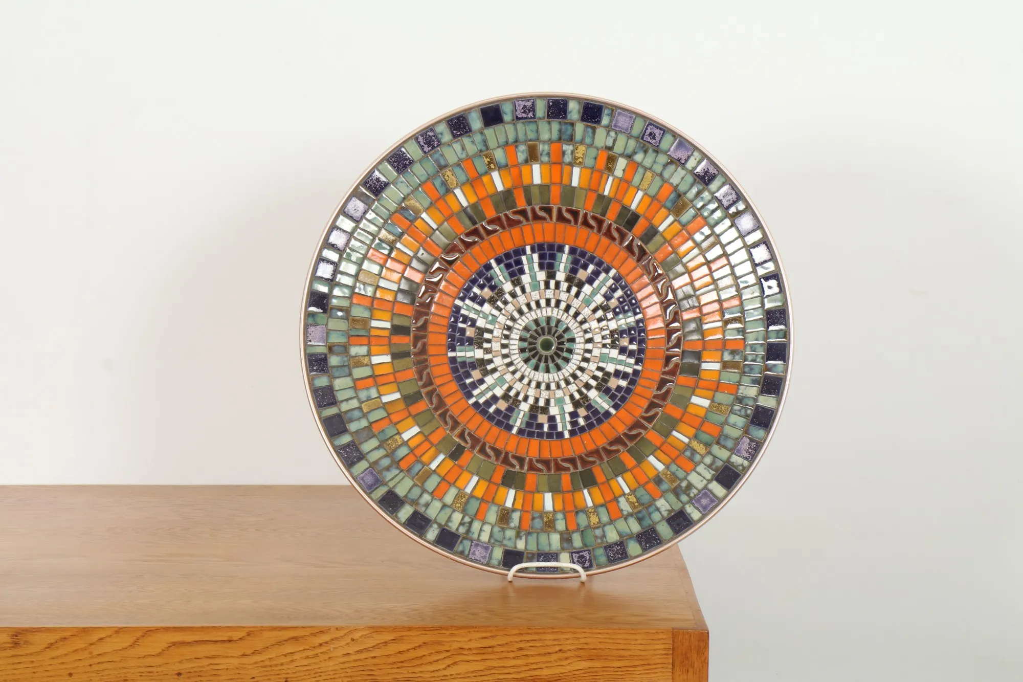 Monumental Mosaic Tile Charger by John Crichton | Mediterranean Summer 