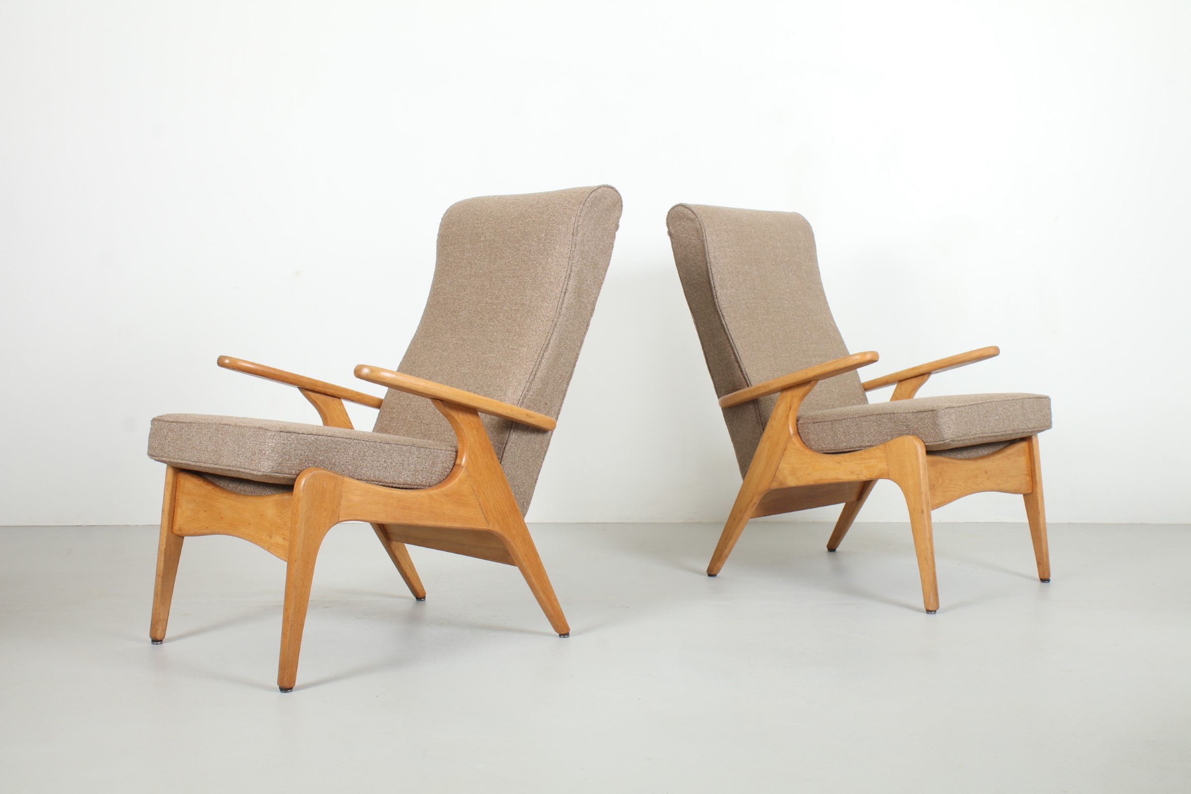 Bold Pair of 'No 4' Rocket Armchairs by Airest