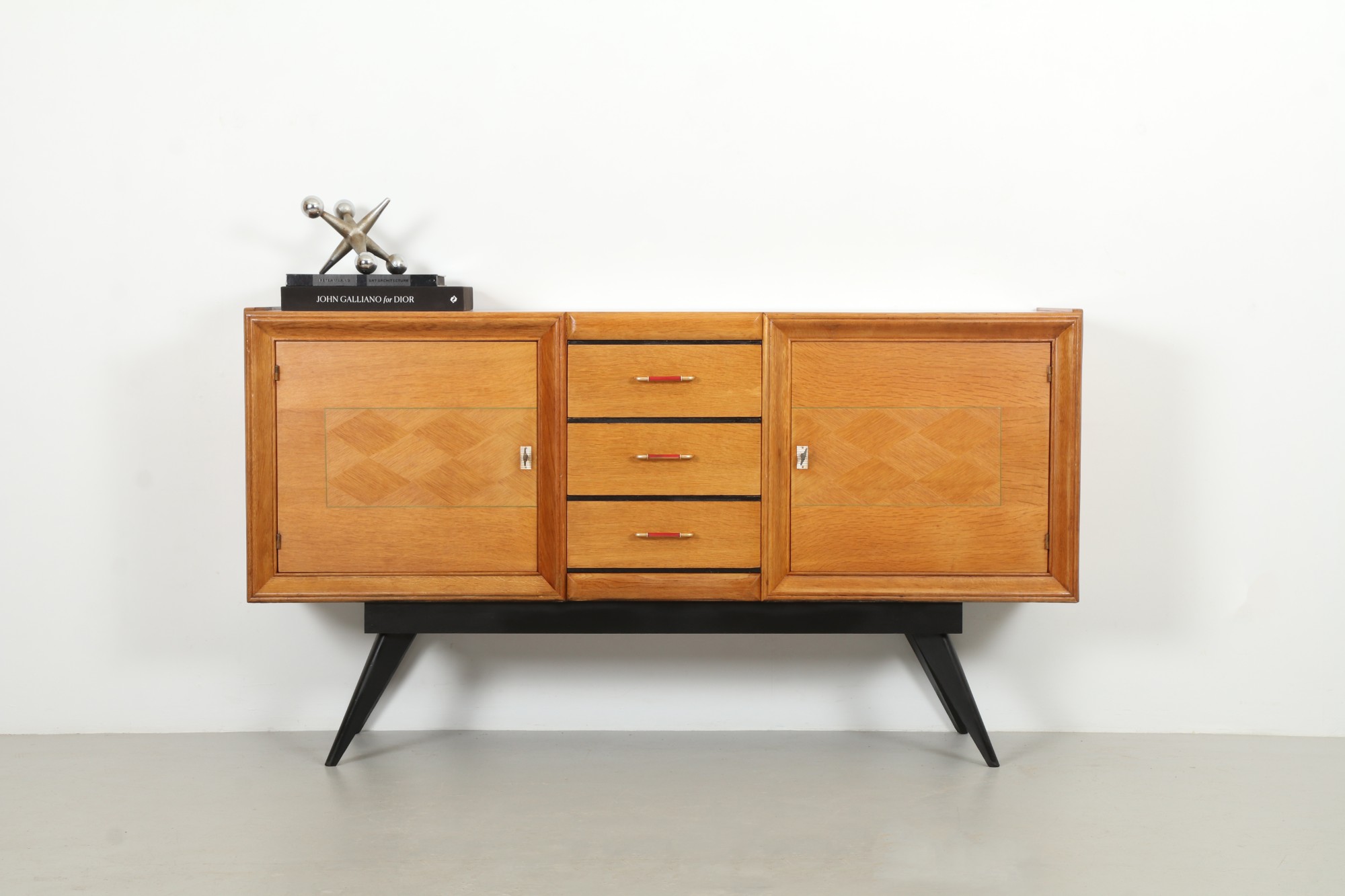Graphic 1950s Mid-Century French Sideboard