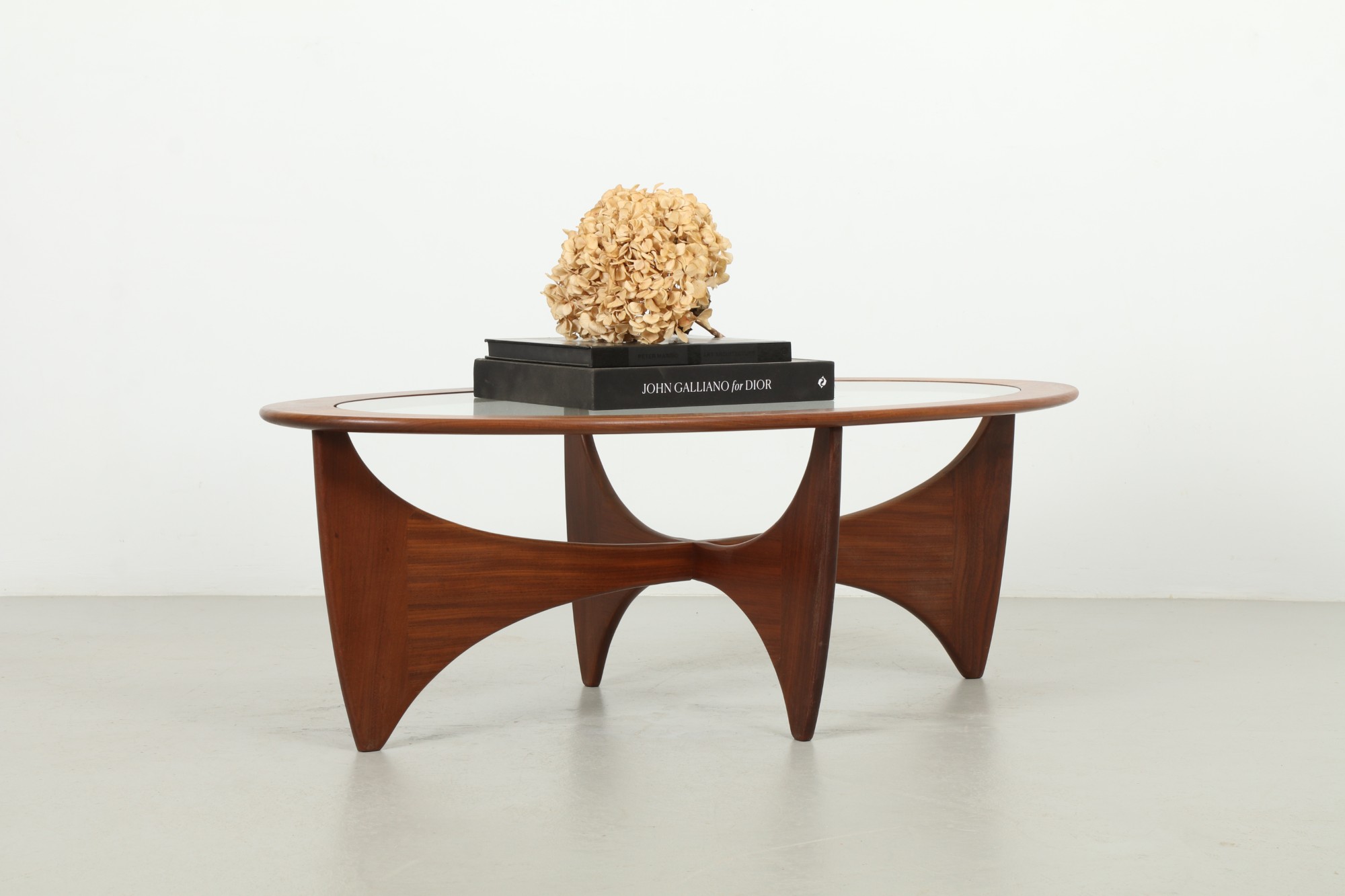 Graphic Victor Wilkins Oval 'Astro' Coffee Table by G-Plan