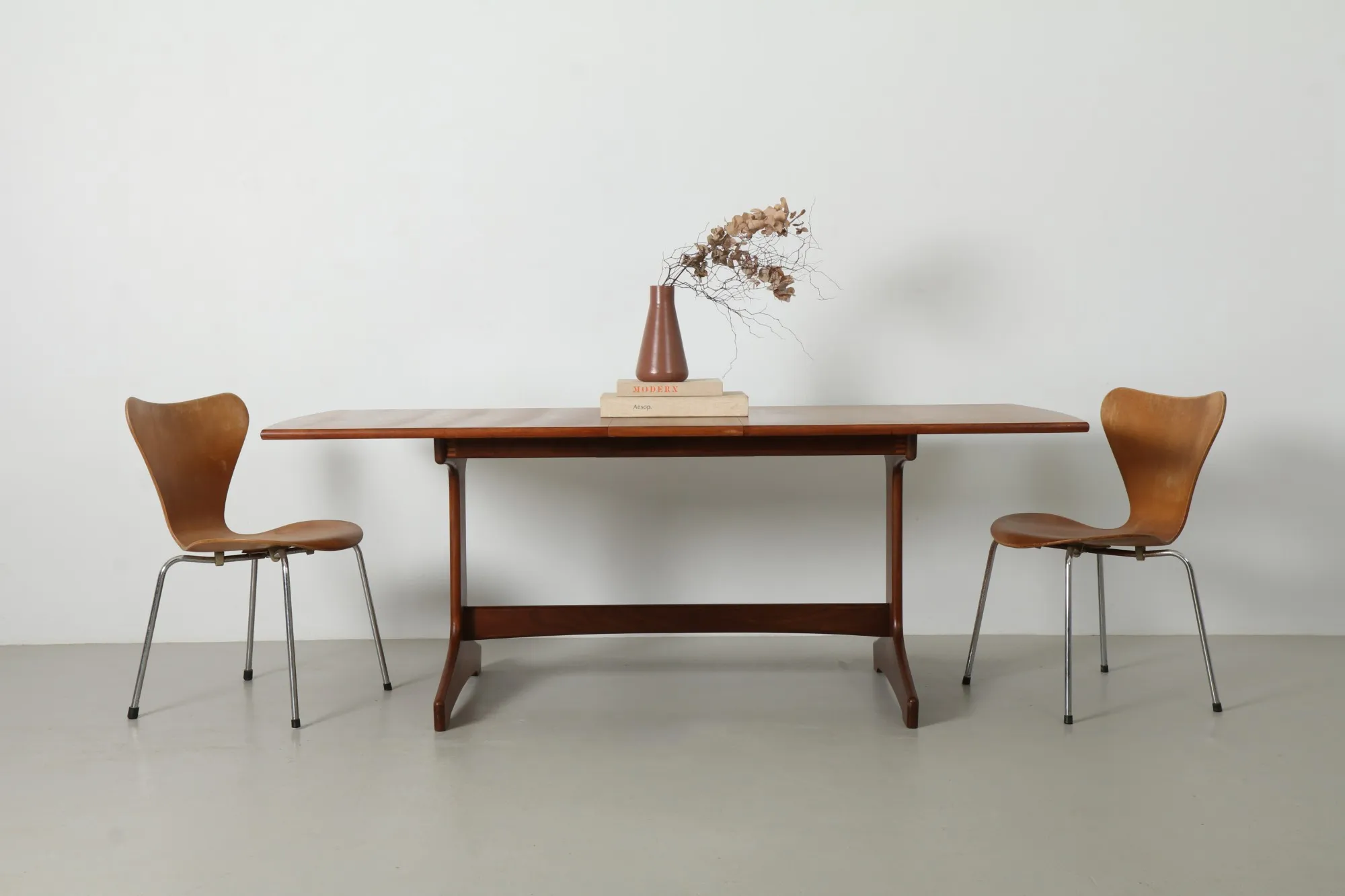 Refined Peter Hayward Double Pedestal Dining Table by Vanson