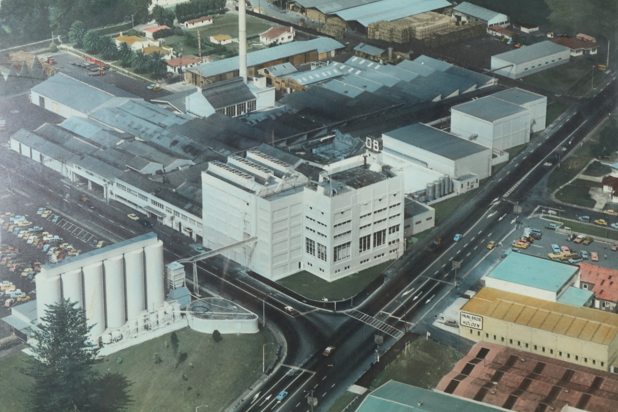 Rare Hand Tinted 'DB Breweries, Auckland' Photograph by Whites Aviation