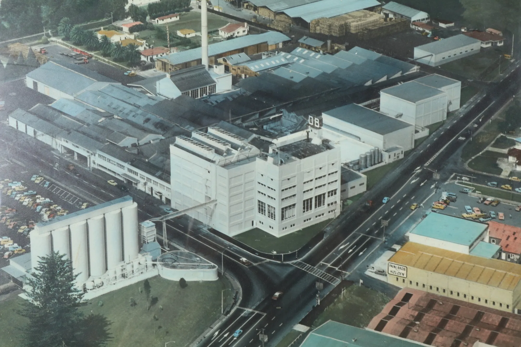 Rare Hand Tinted 'DB Breweries, Auckland' Photograph by Whites Aviation