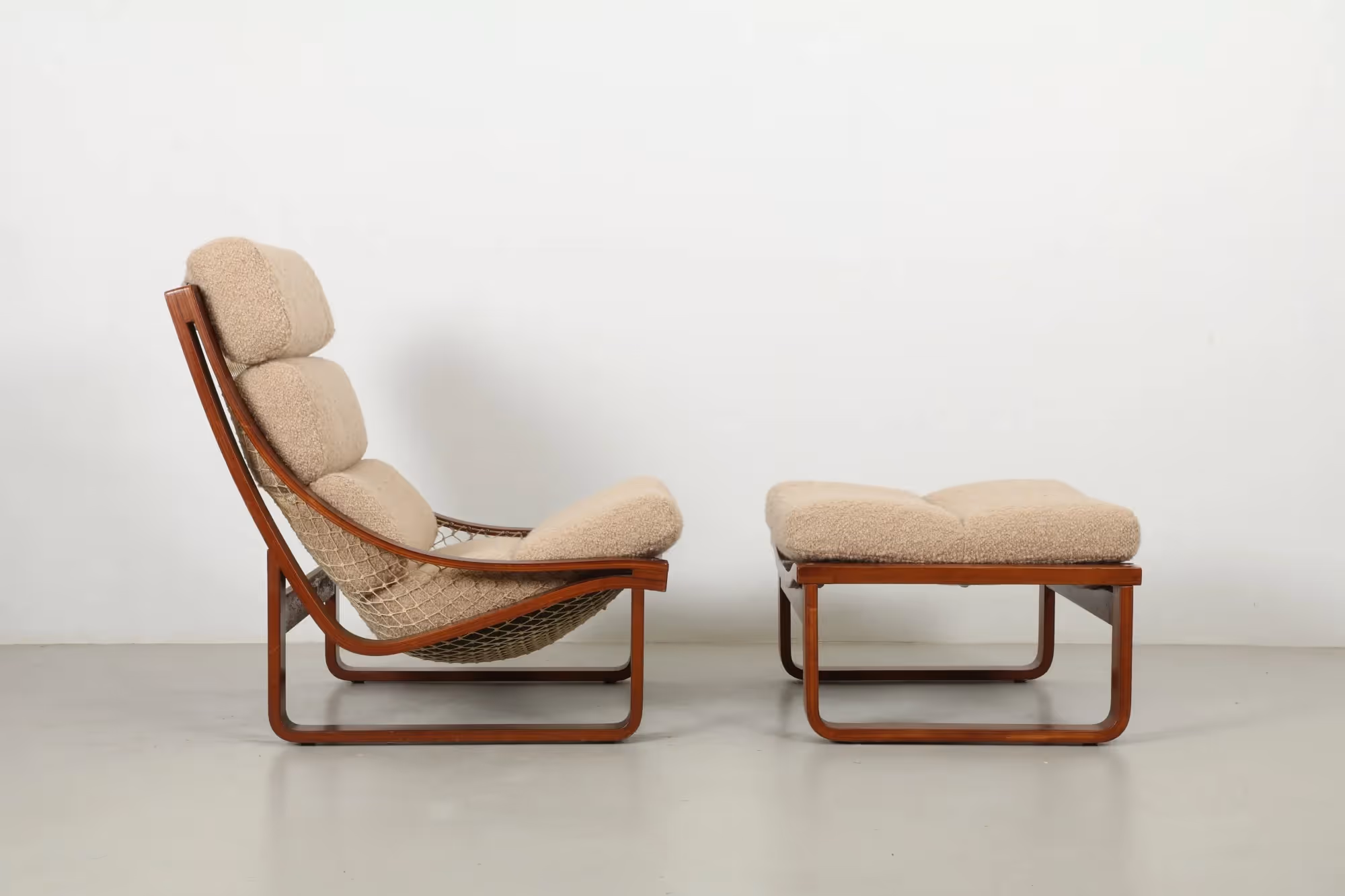 Iconic Fred Lowen 'T4' Armchair and Ottoman by Tessa