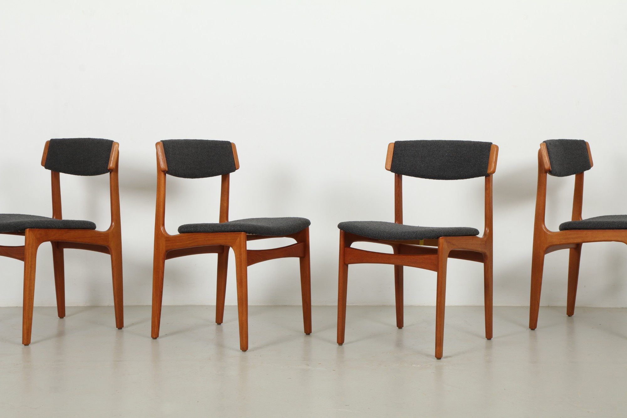 Four Elegant 'No. 4' Dining Chairs by Thorsø Stole