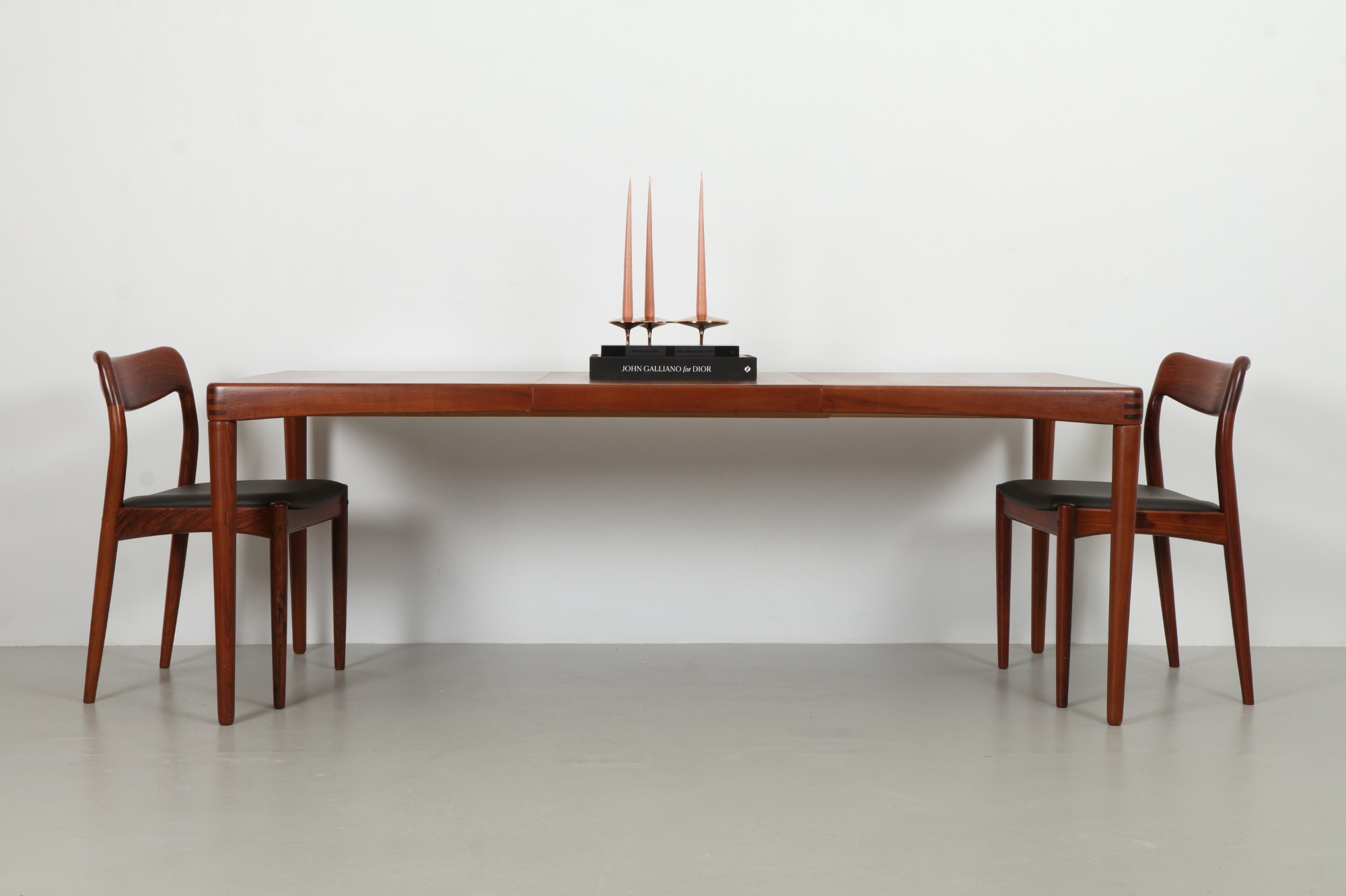 Striking Henry Klein Mid-Century Dining Table by Bramin