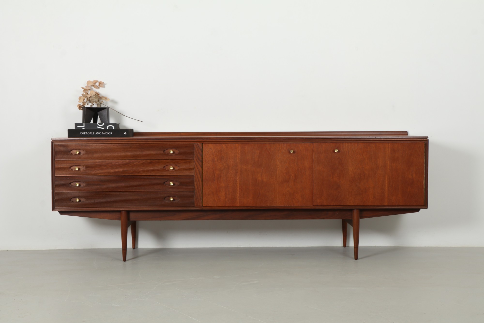 Sleek Robert Heritage 'Hamilton' Afrormosia Sideboard by Archie Shine