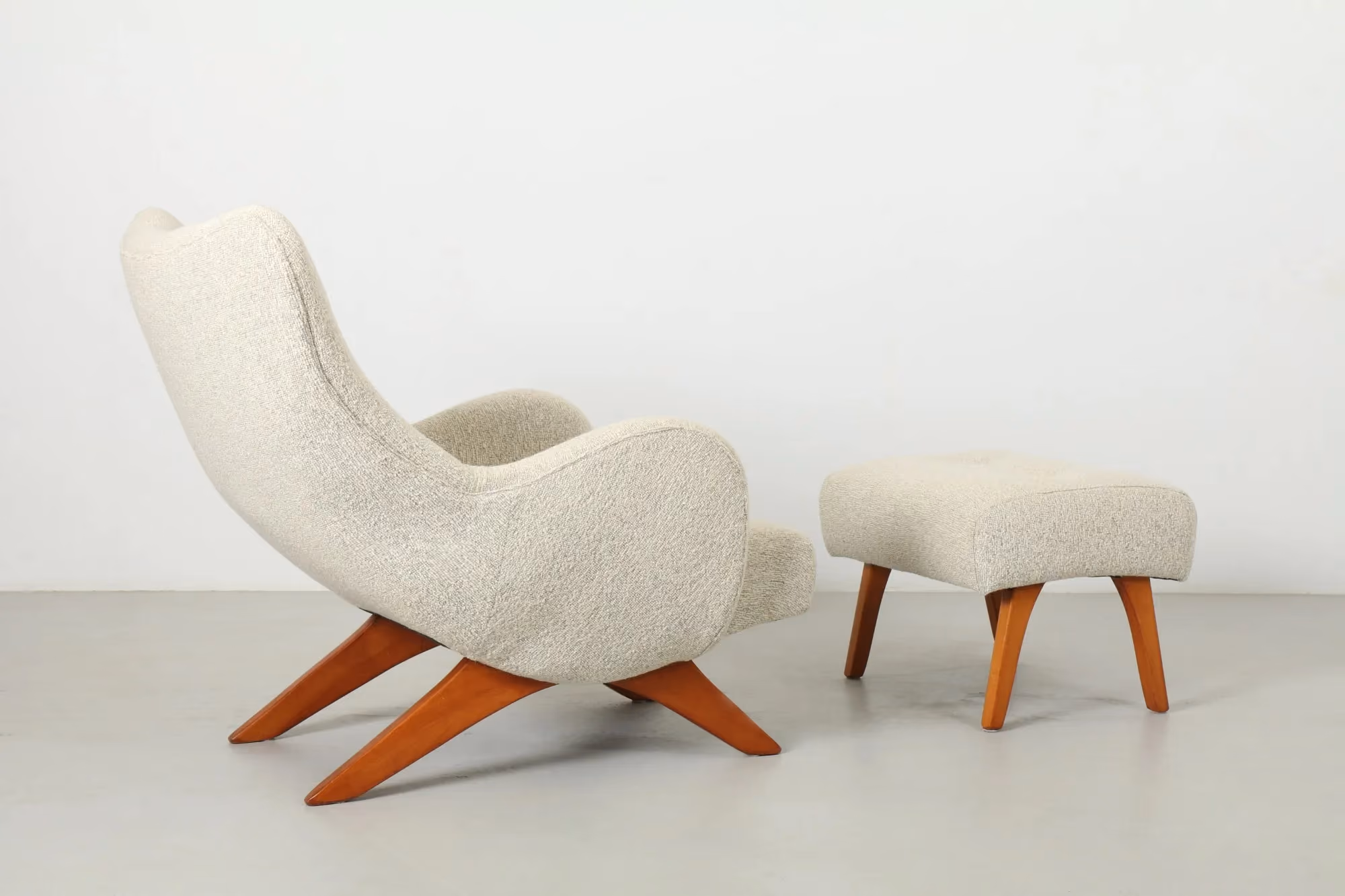 Rare Ces Renwick 'No. 6 - Bahama' Armchair and Ottoman by Airest