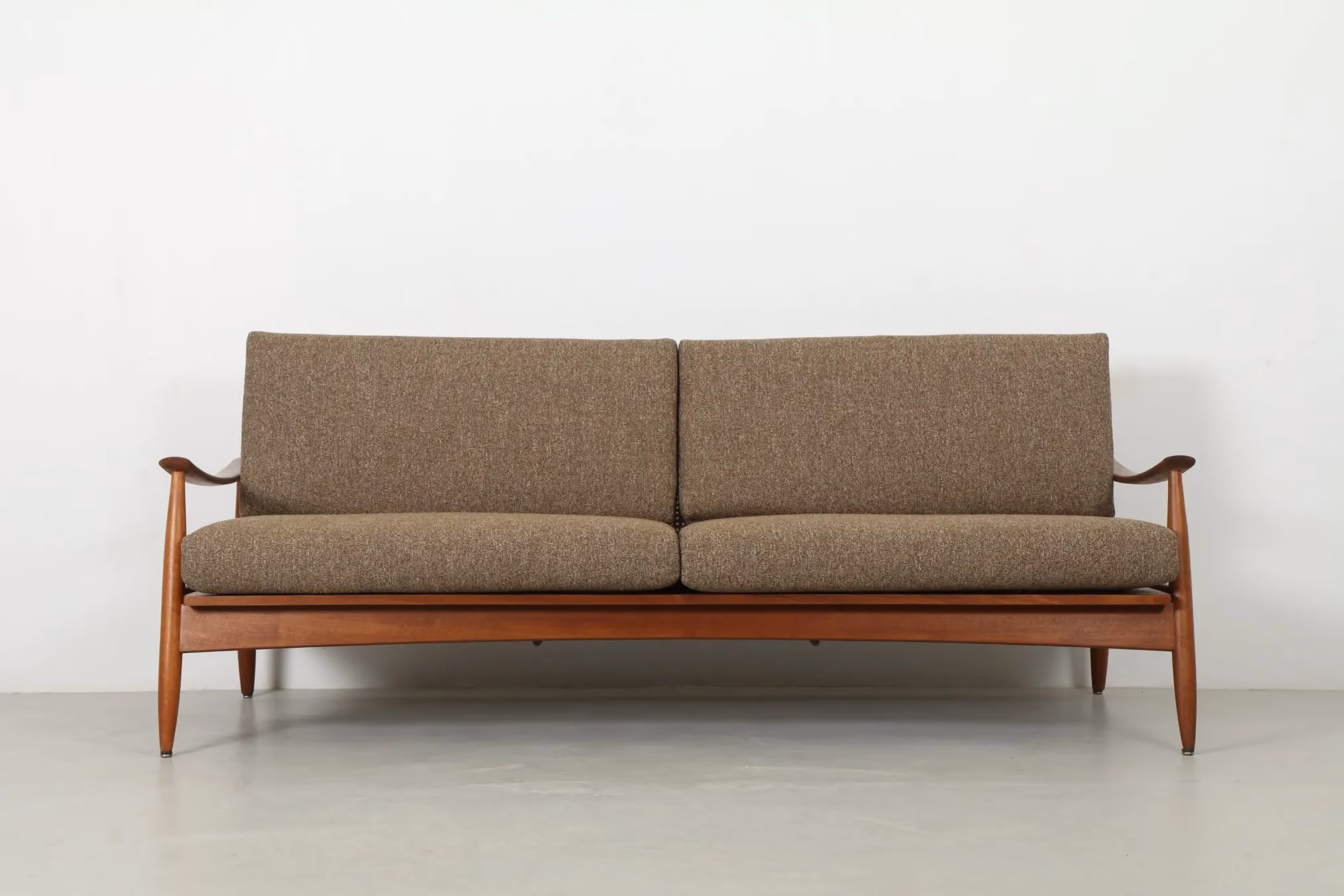 Stunning NZ Mid Century Cane Back Folding Sofa by DON