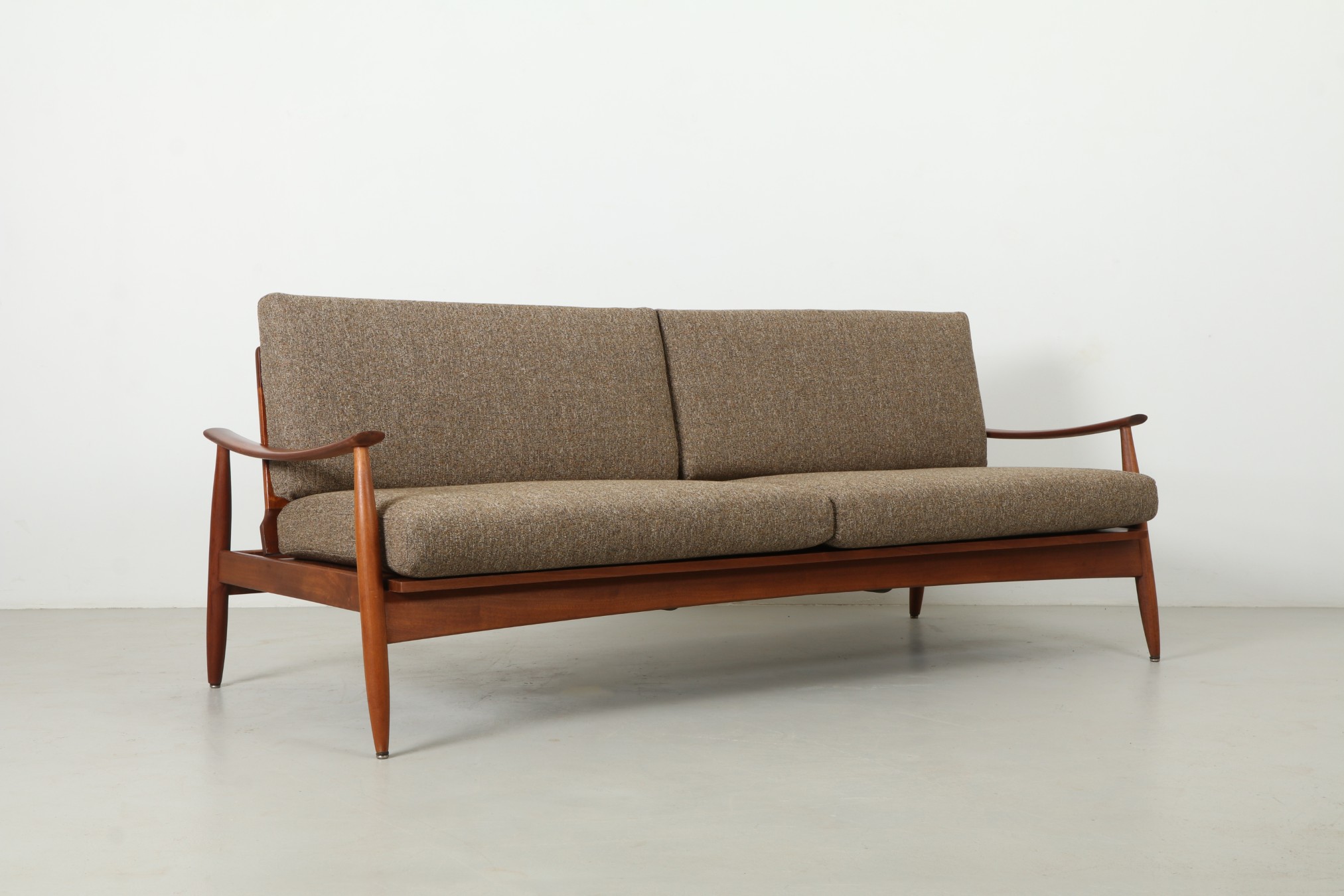 Stunning NZ Mid Century Cane Back Folding Sofa by DON