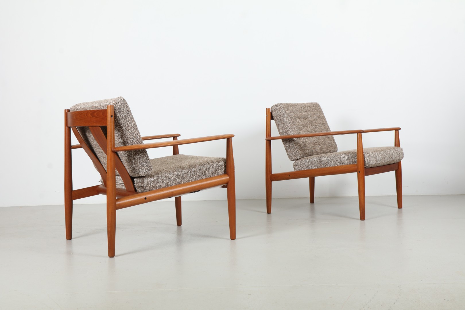 Pair of Stunning Grete Jalk 'Great Dane' Model 128 Armchairs by France & Son