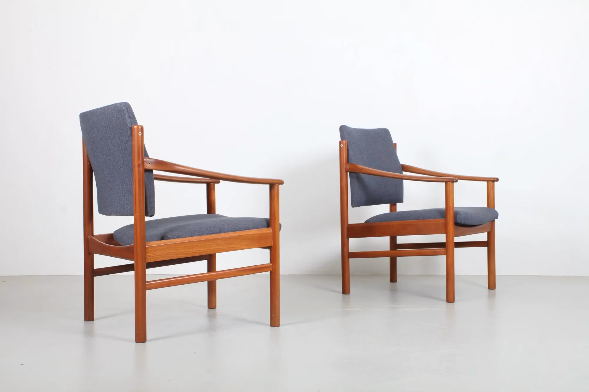 Pair Of Sculptural Tony Parker Occasional Chairs By Parker