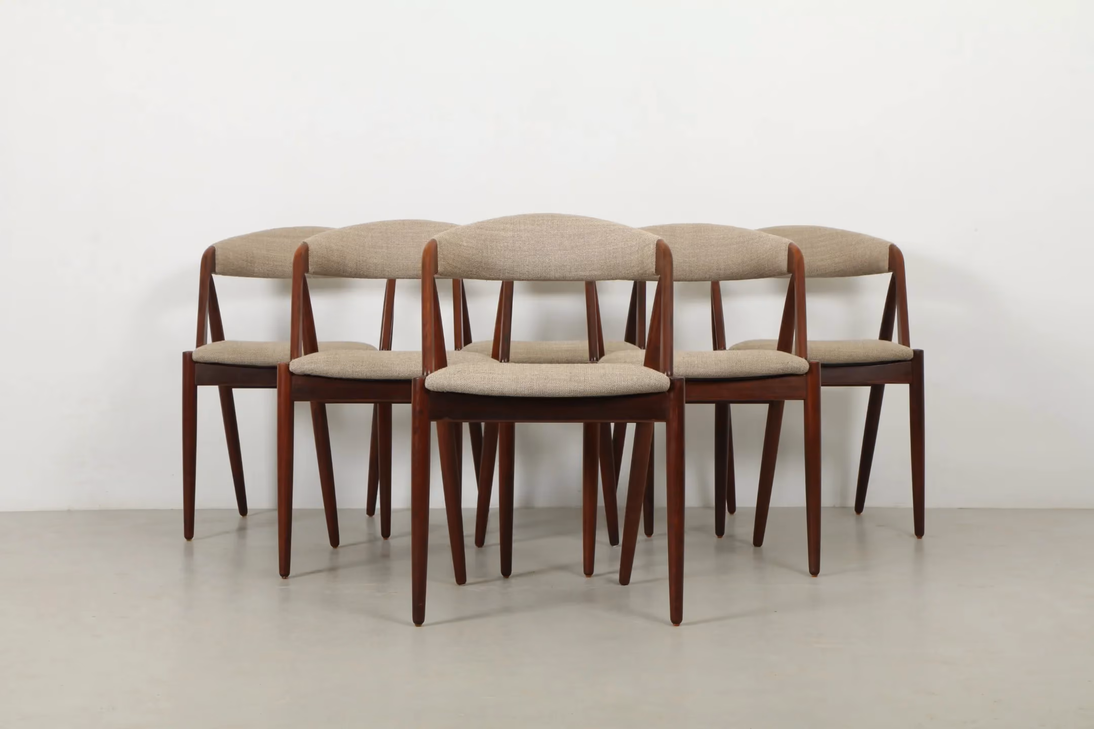 Six Exceptional Kai Kristiansen 'Model 31' Dining Chairs by SV Andersen