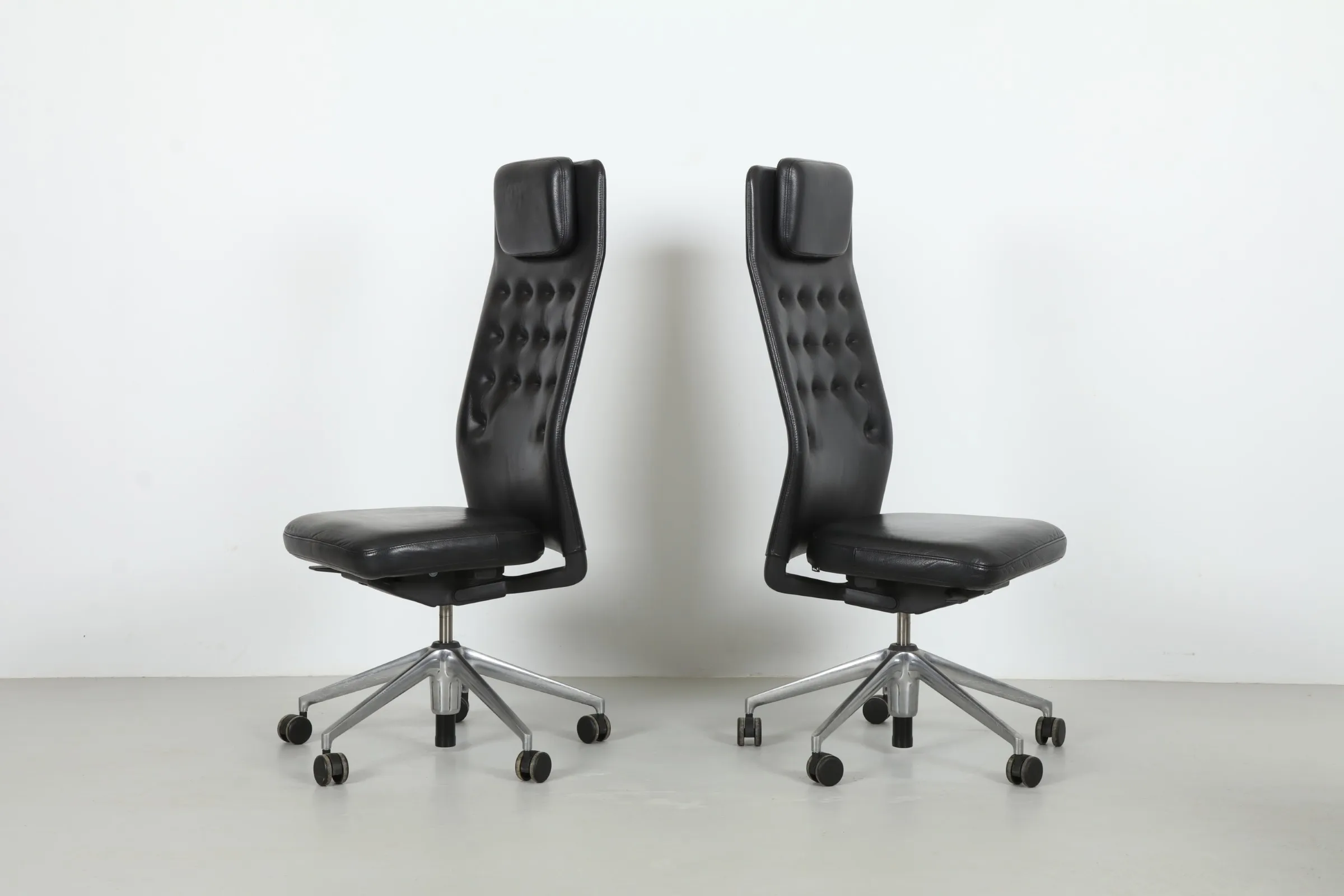 Deluxe Antonio Citterio 'ID Trim L' Leather Office Chair by Vitra