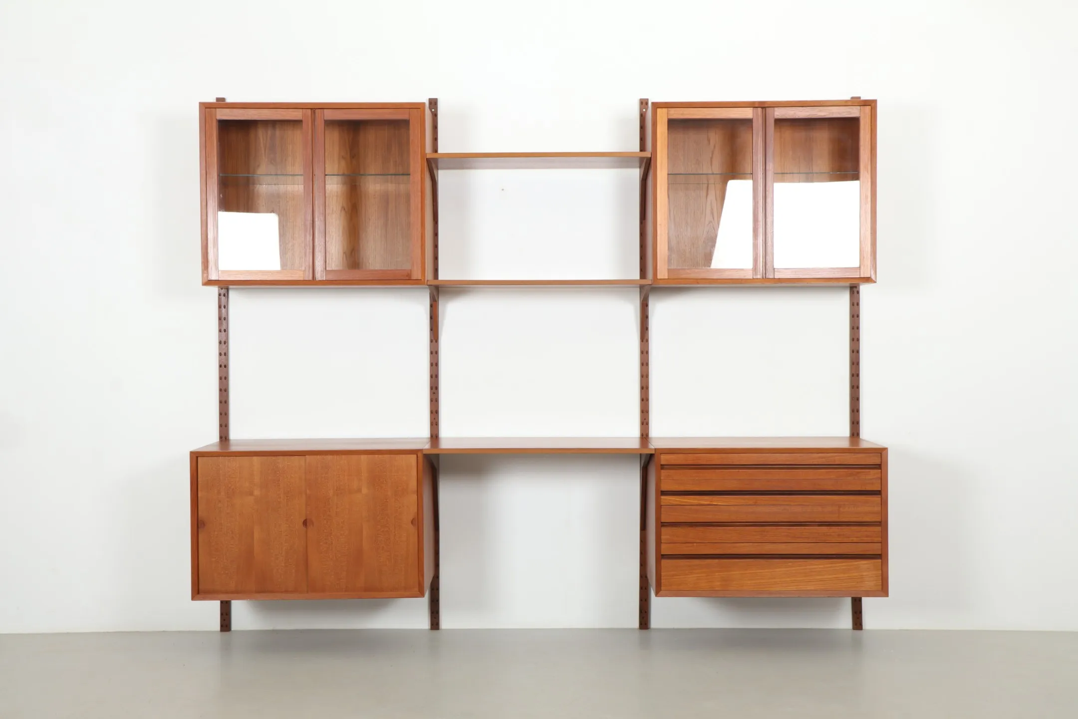 Poul Cadovius 'System Cado' Triple Bay Wall Unit by Royal System