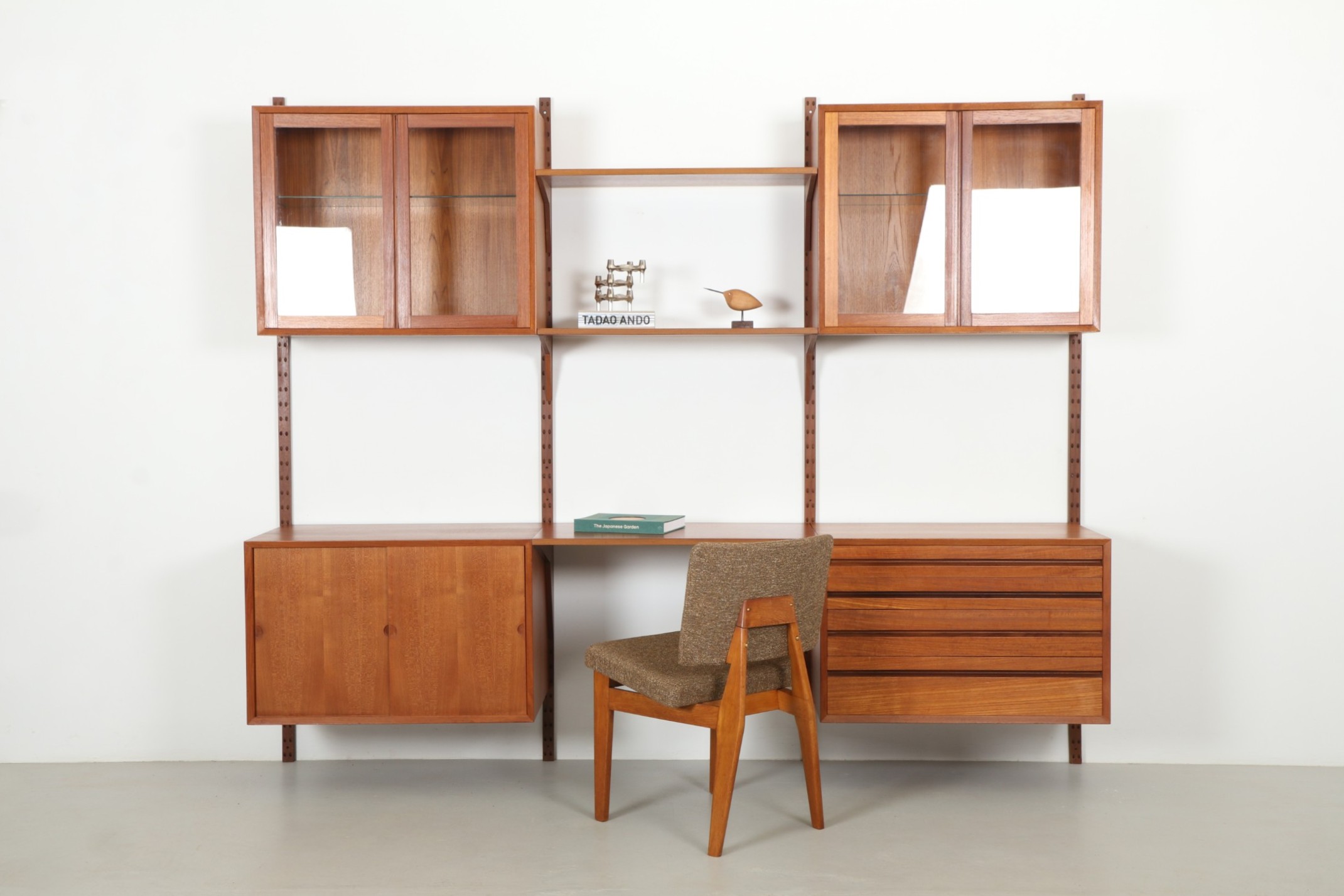 Poul Cadovius 'System Cado' Triple Bay Wall Unit by Royal System