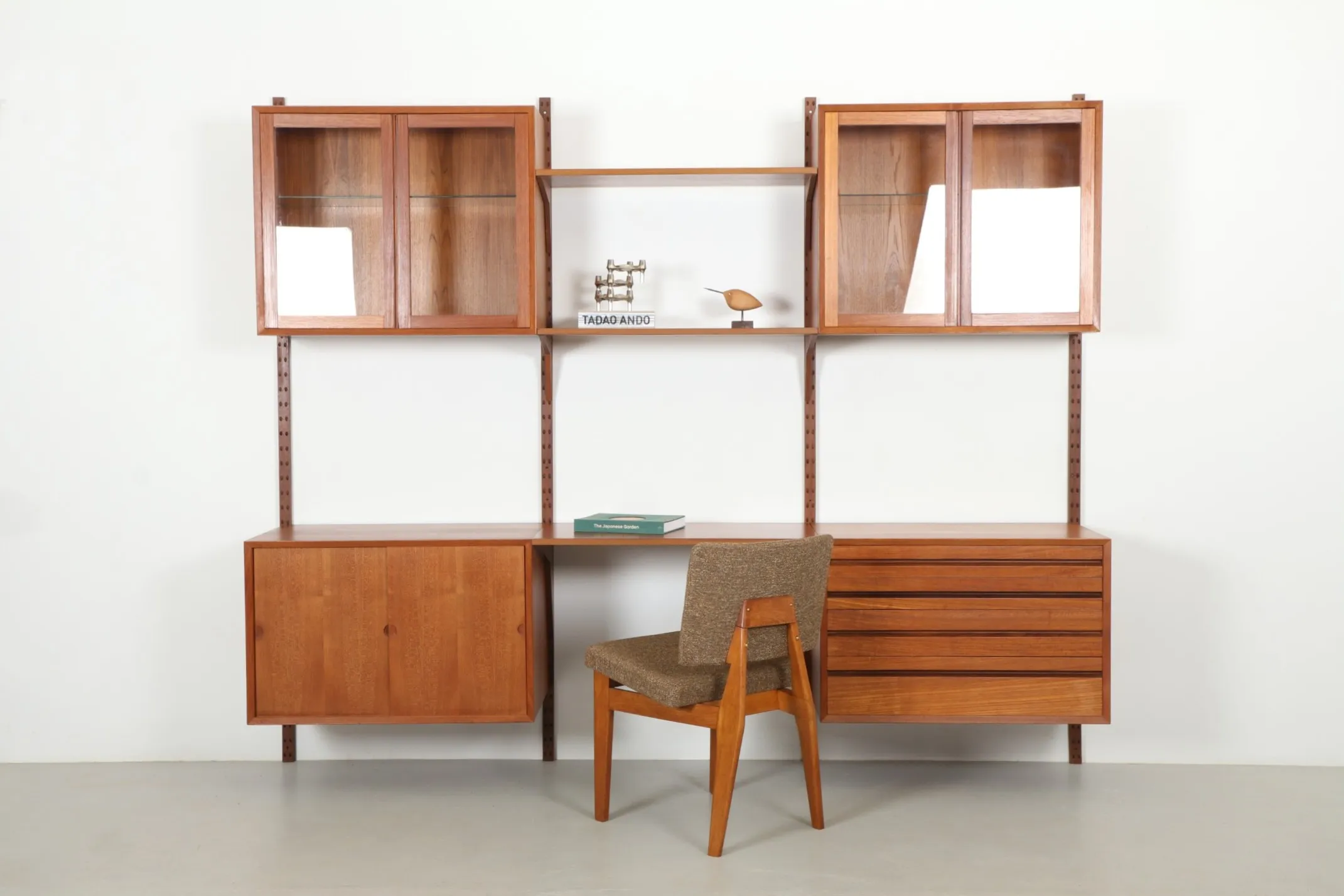 Poul Cadovius 'System Cado' Triple Bay Wall Unit by Royal System