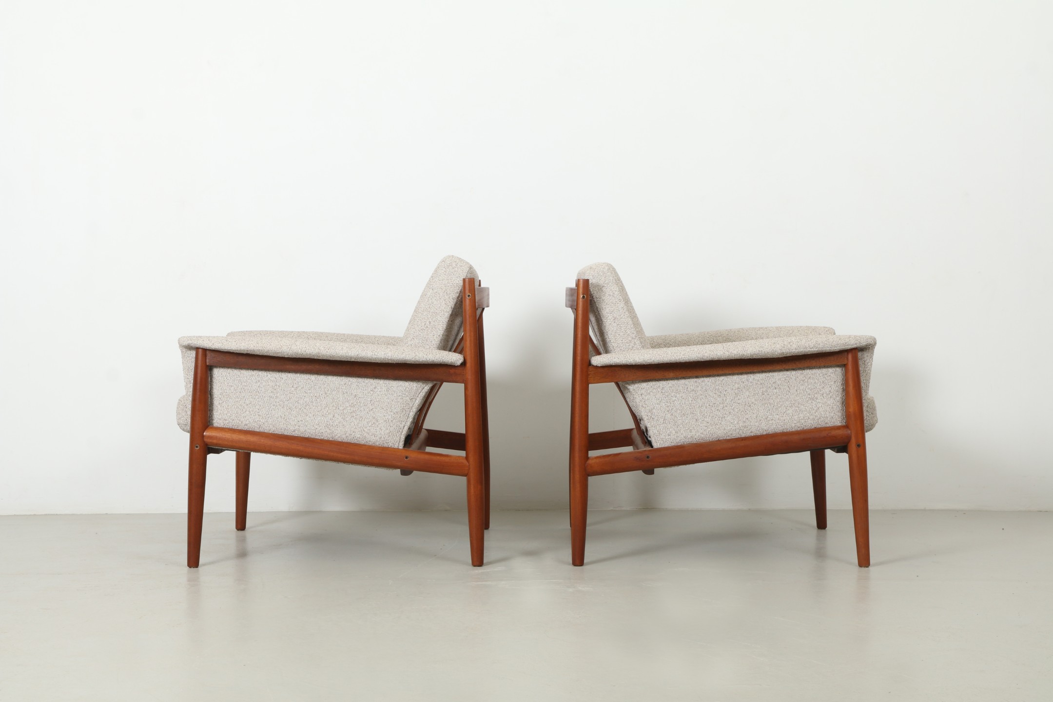 Pair of Stunning NZ Made Grete Jalk 'Model 168' Armchairs