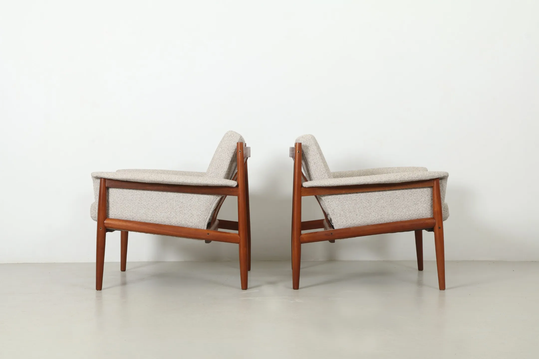 Pair of Stunning NZ Made Grete Jalk 'Model 168' Armchairs