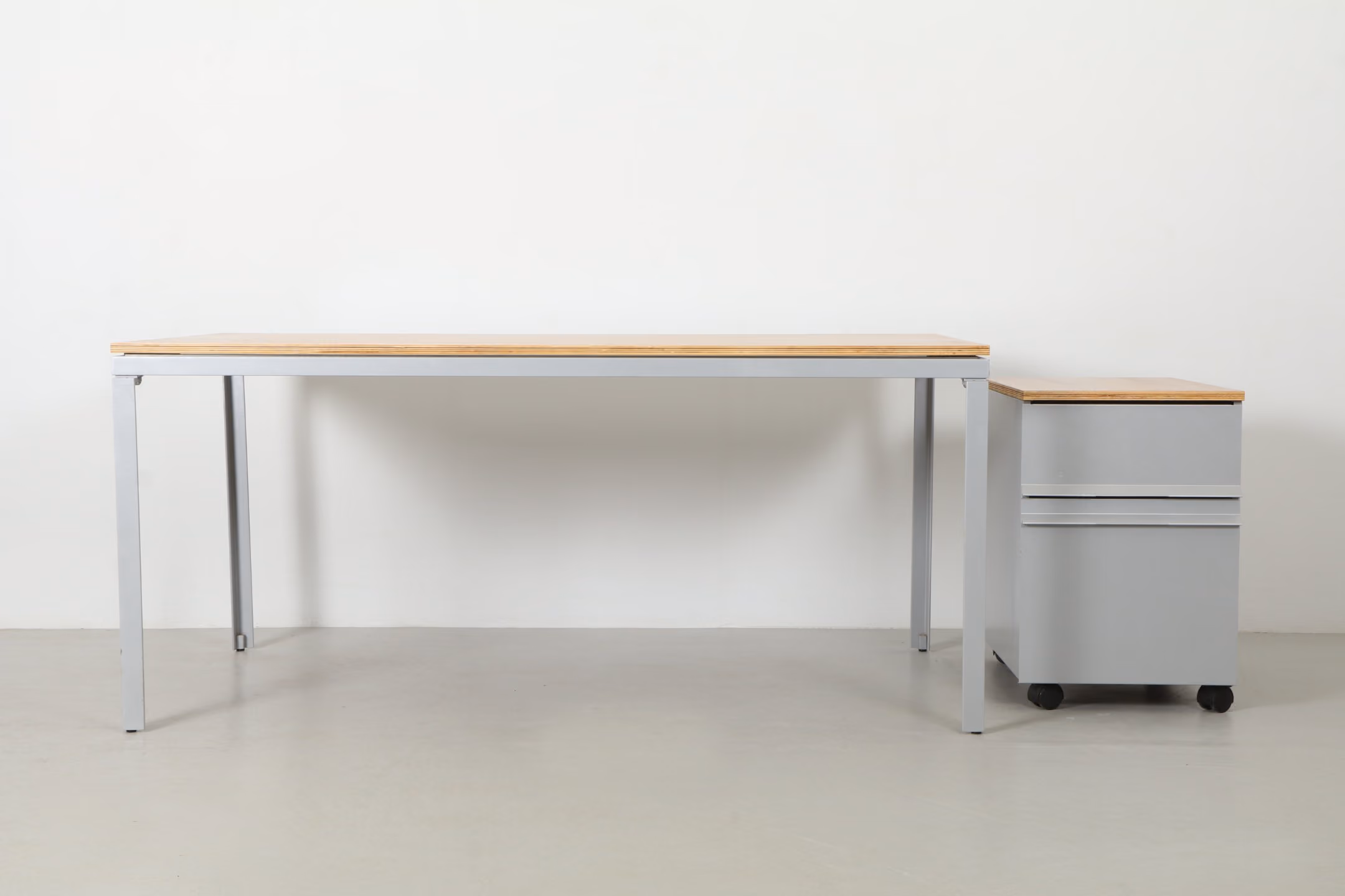 Crisp Michael Draper Desk / Table with Office Cabinet