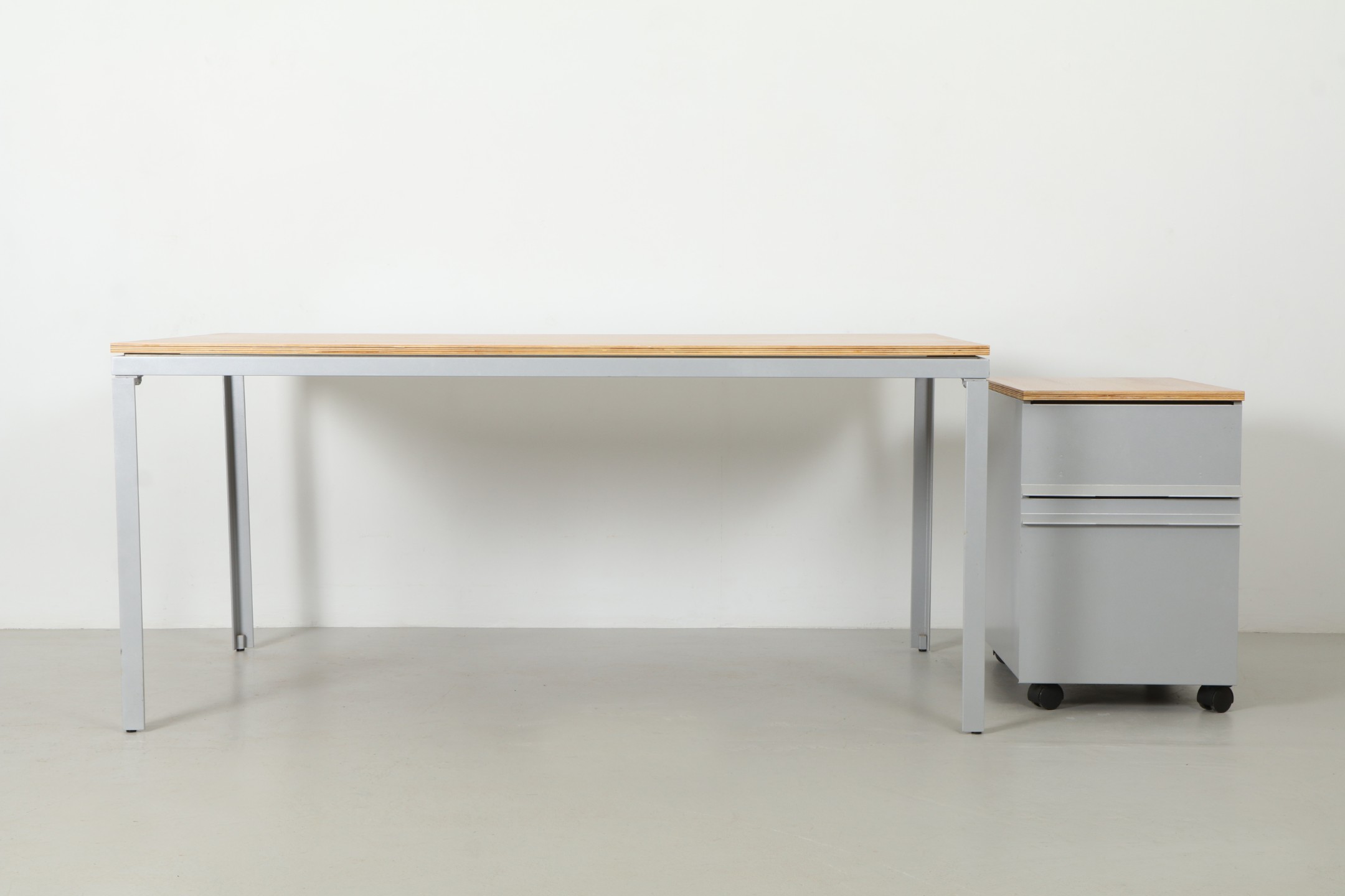 Crisp Michael Draper Desk / Table with Office Cabinet