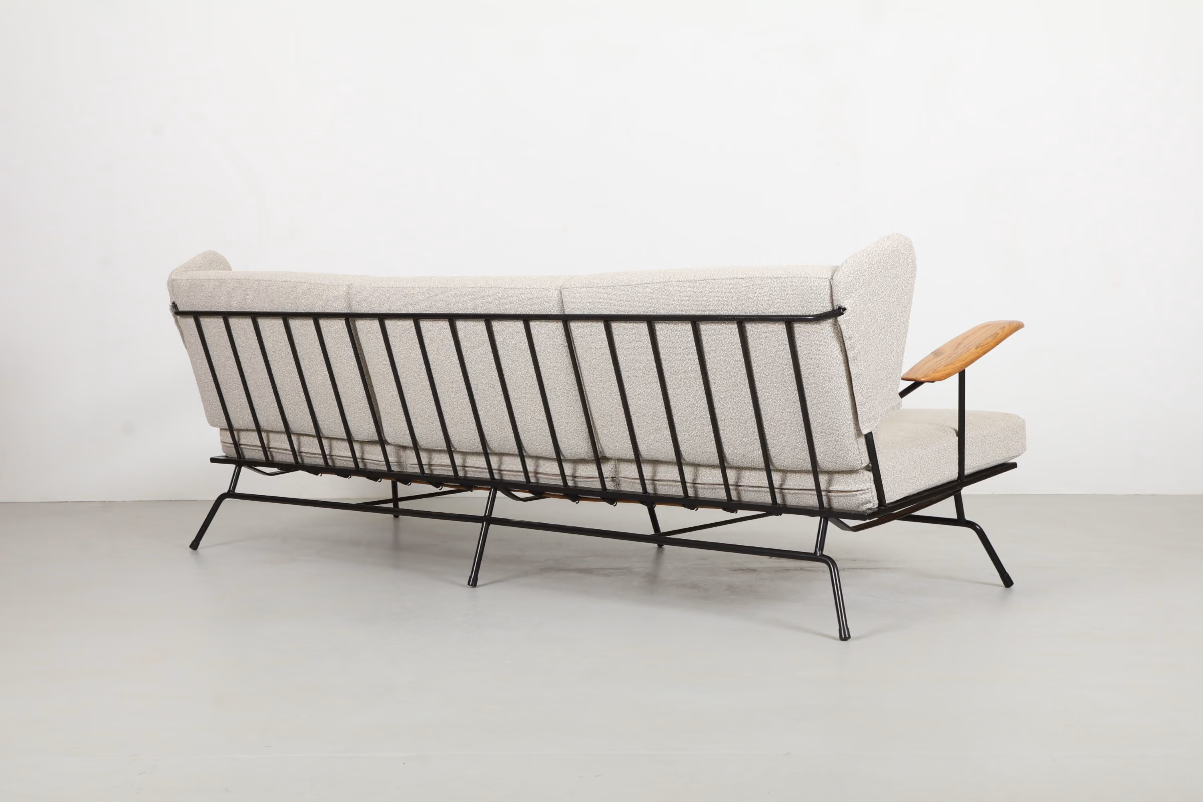 Atomic Max Stout 'Paddle Arm' Sofa for High Point Blacksmith Co