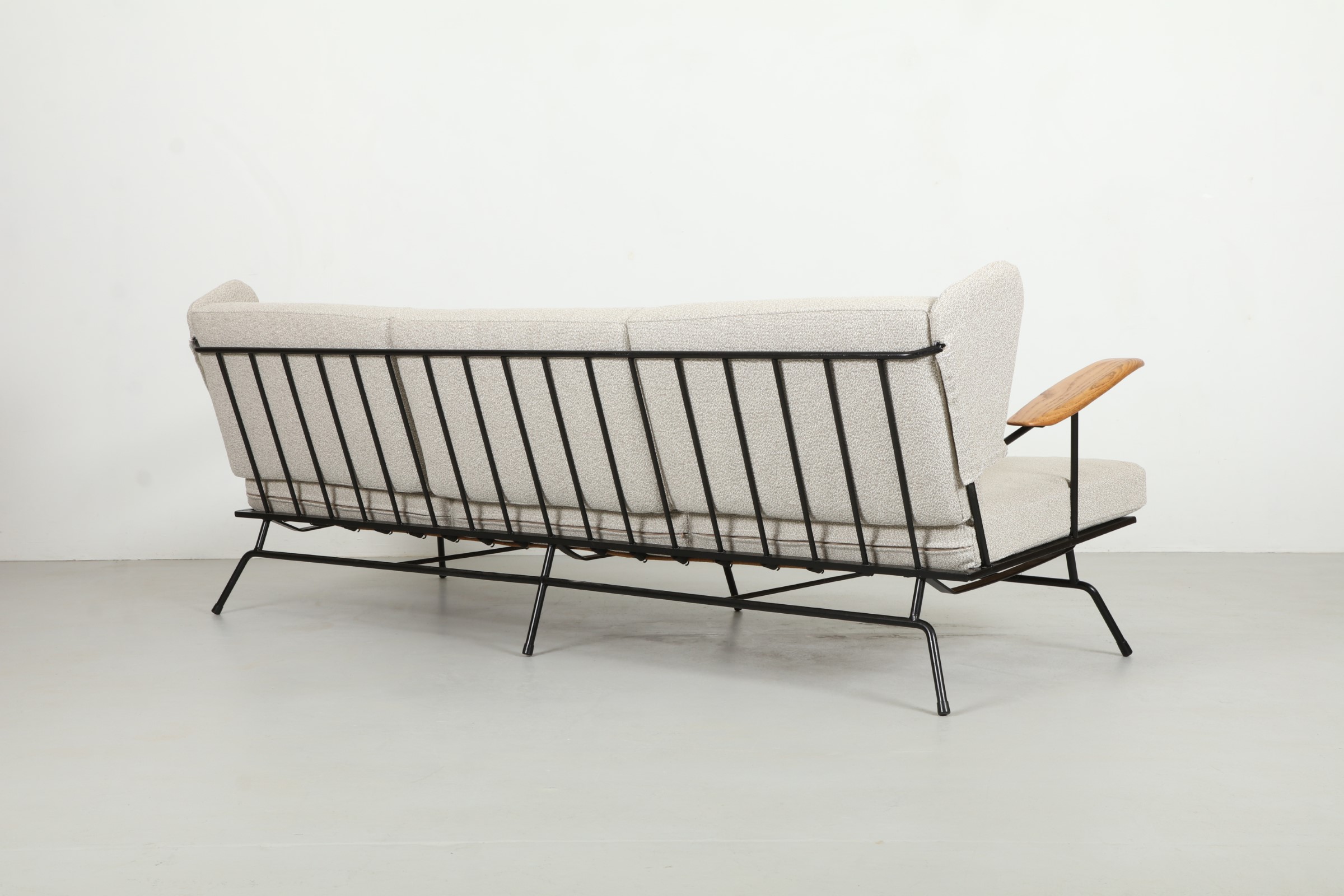 Atomic Max Stout 'Paddle Arm' Sofa for High Point Blacksmith Co