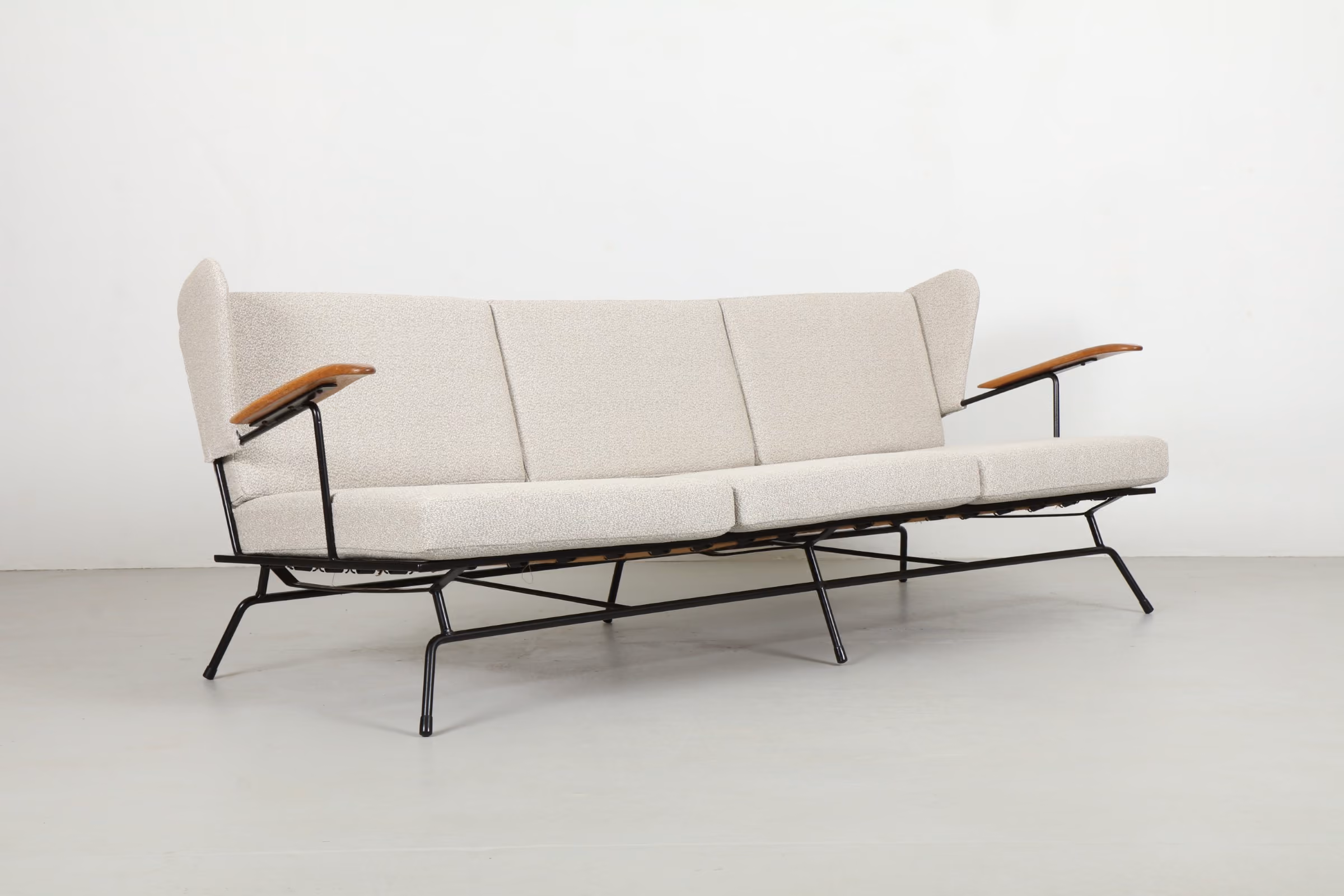 Atomic Max Stout 'Paddle Arm' Sofa for High Point Blacksmith Co