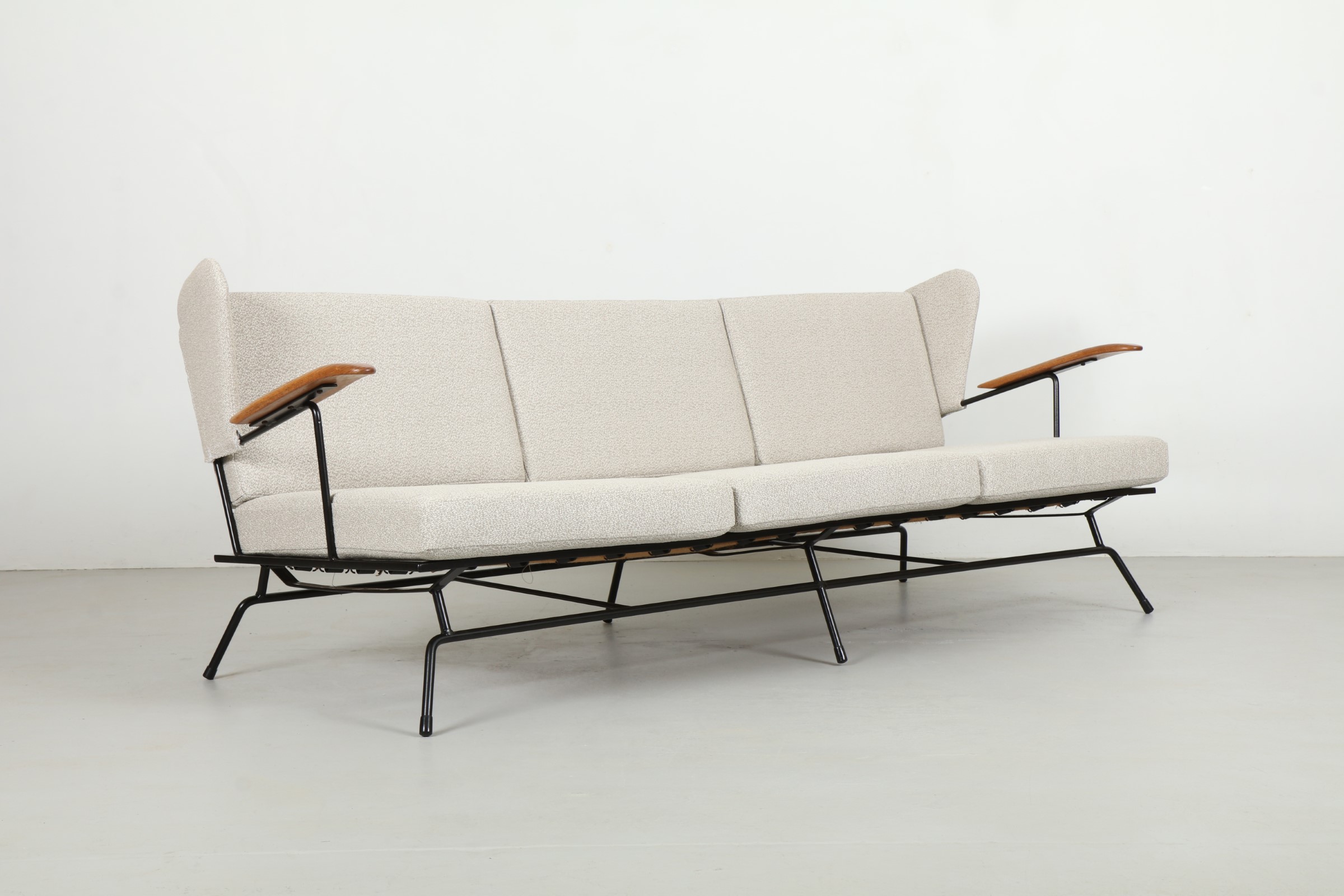 Atomic Max Stout 'Paddle Arm' Sofa for High Point Blacksmith Co