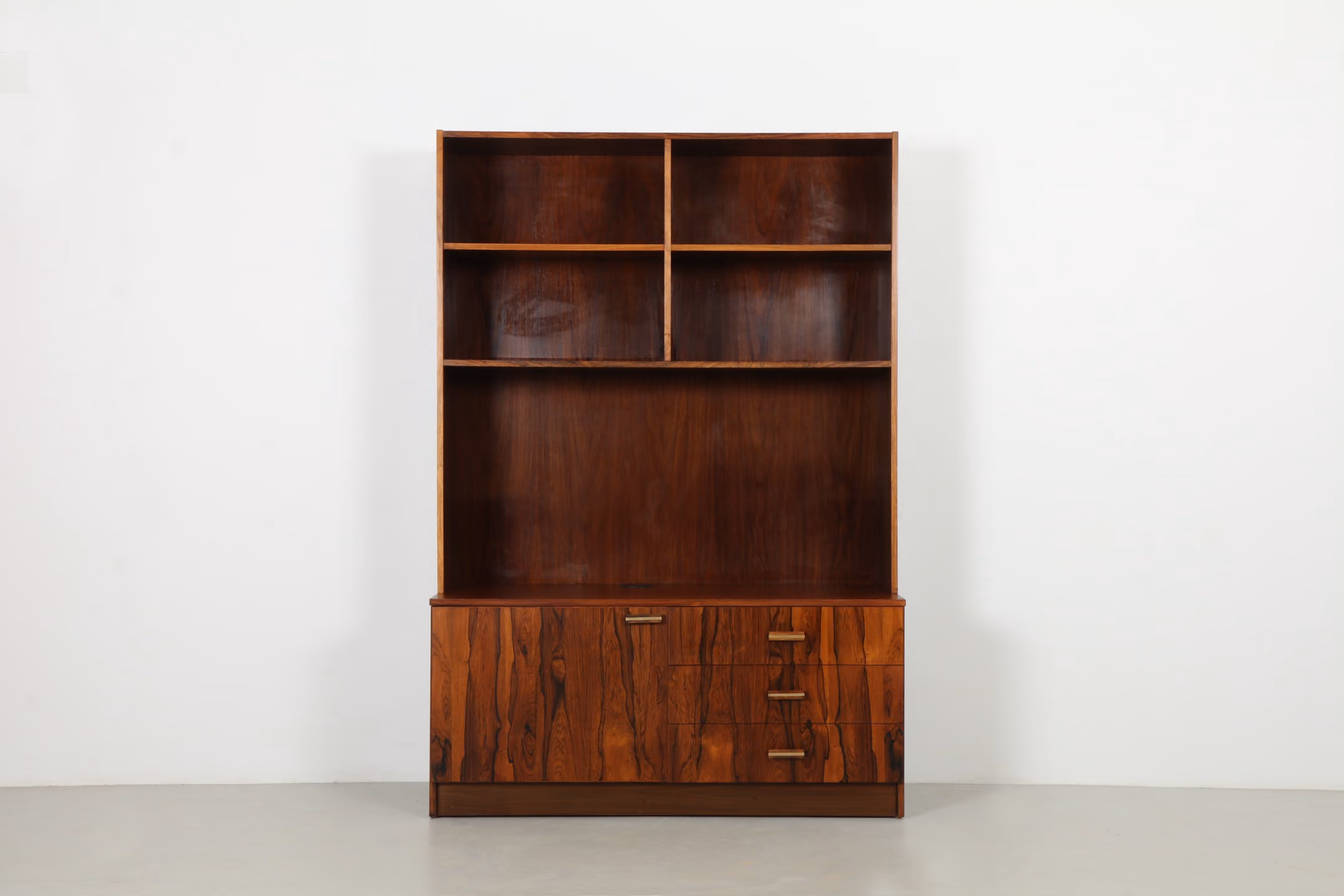 Sleek Mid-Century Danish Rosewood Tall Cabinet