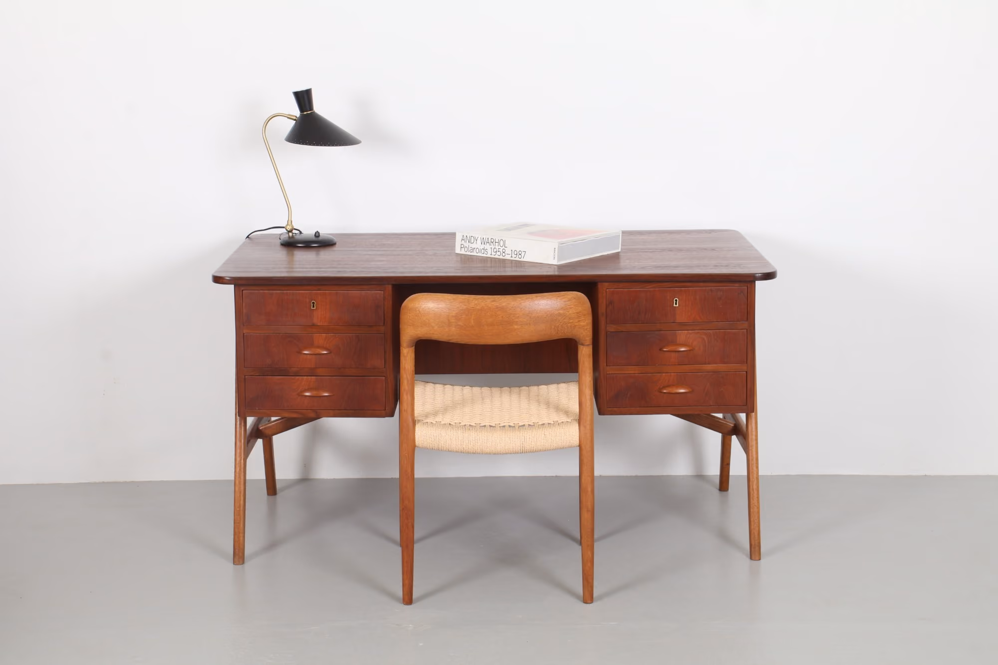 Refined Mid-Century Danish Desk
