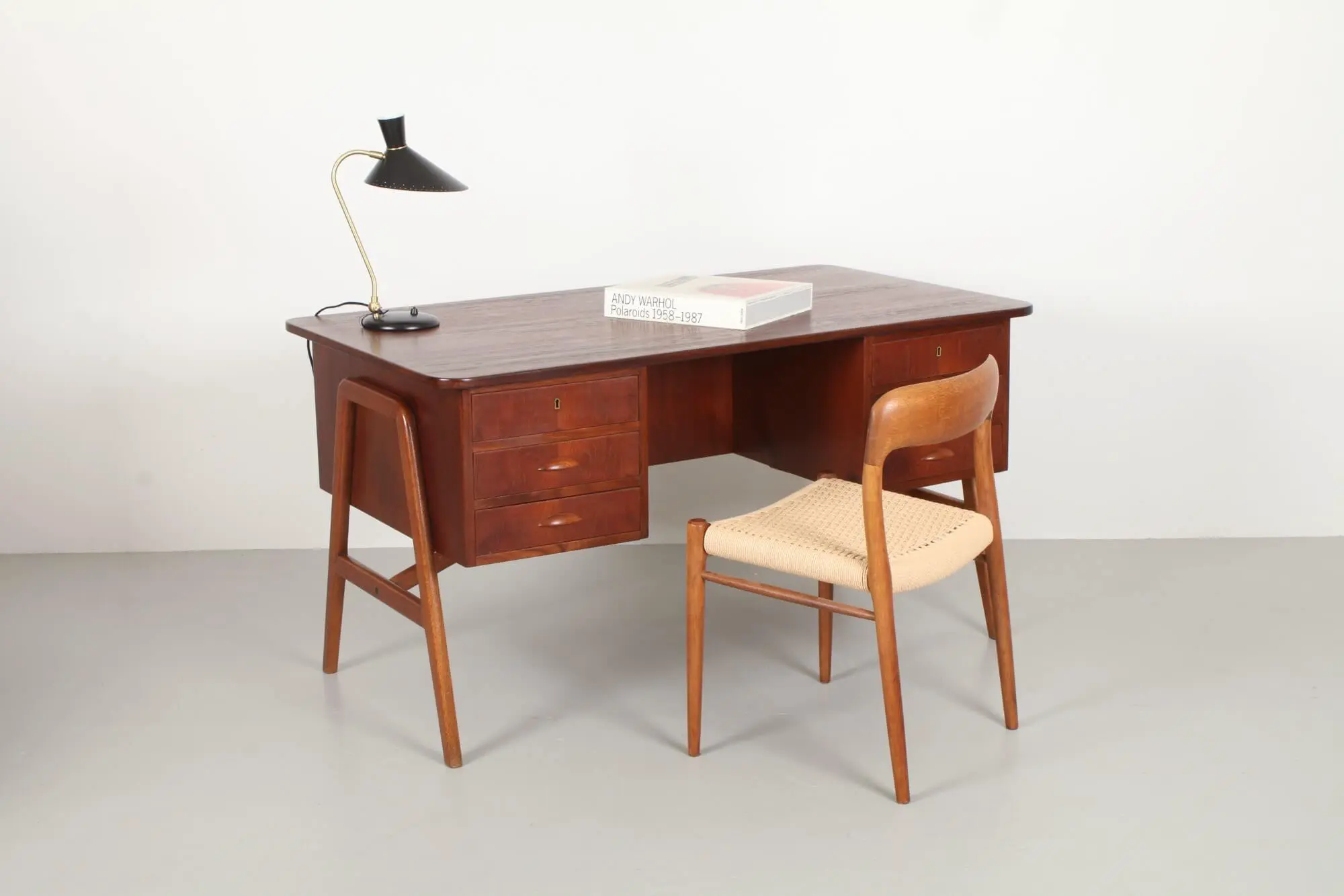 Refined Mid-Century Danish Desk